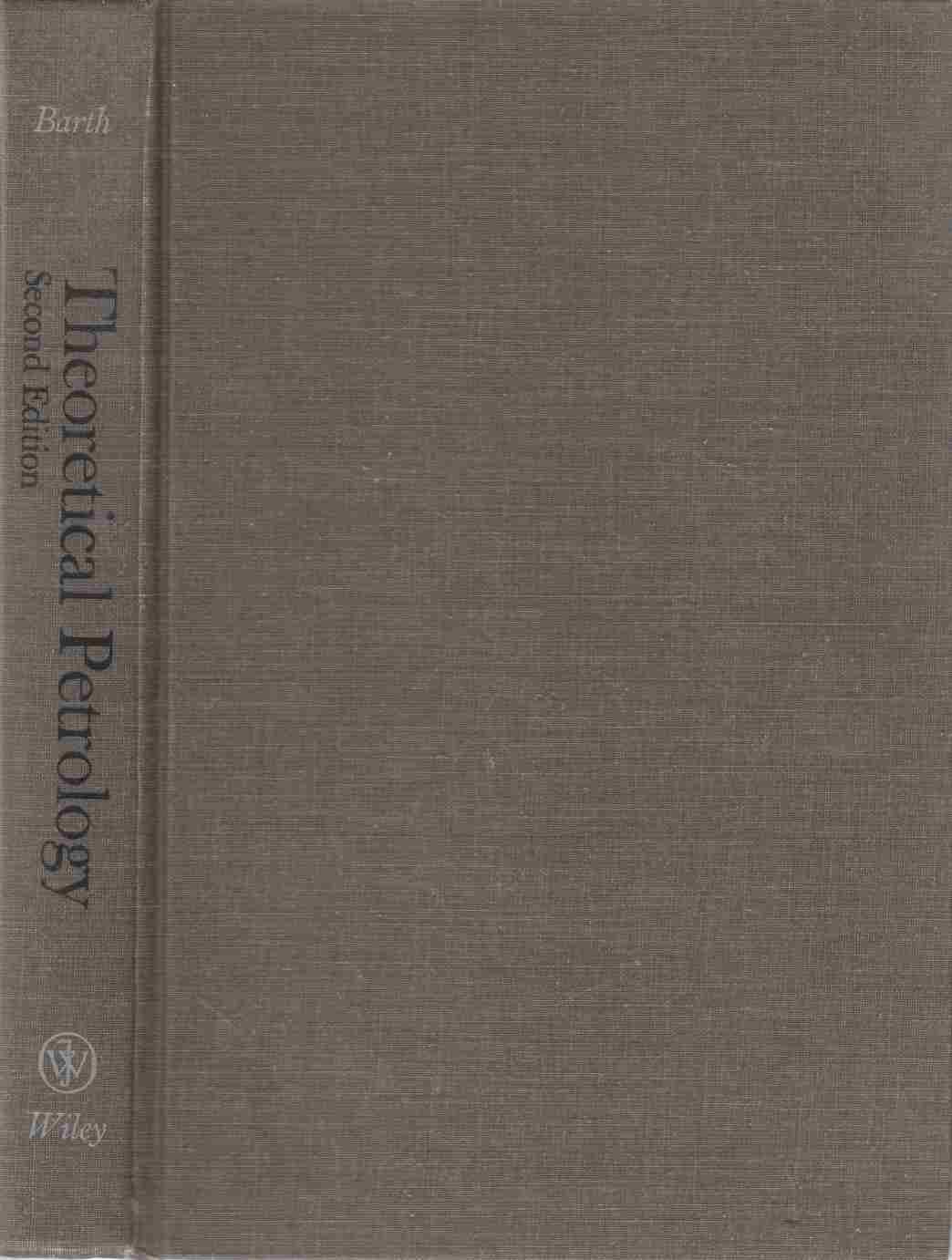 Image for Theoretical Petrology Second Edition