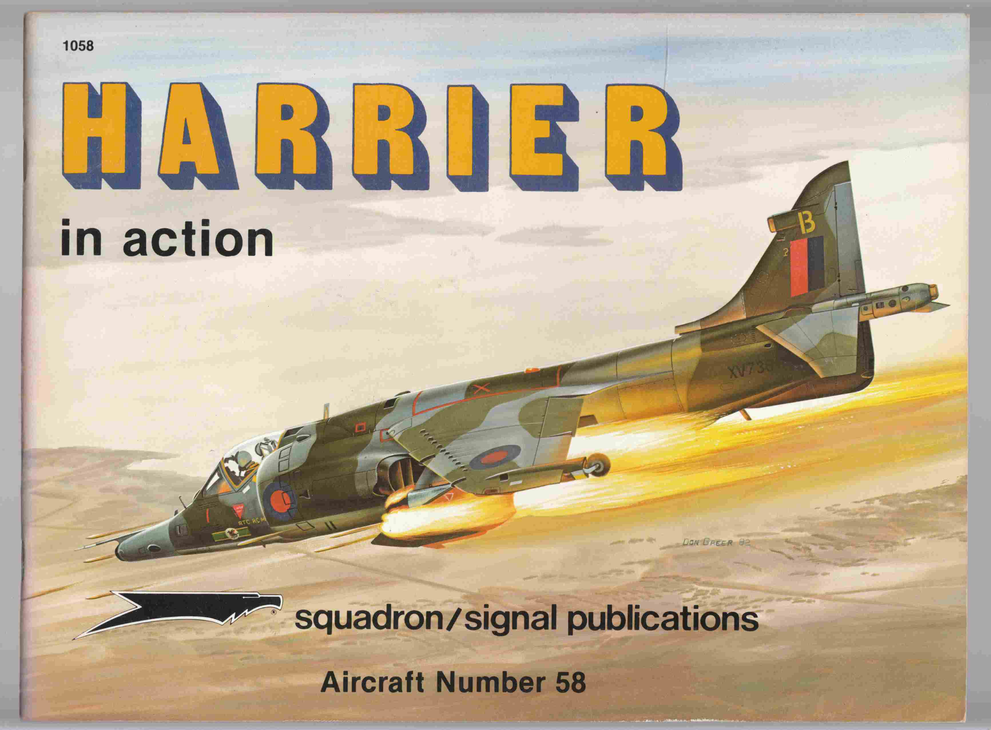 Image for Harrier in Action Aircraft Number 58
