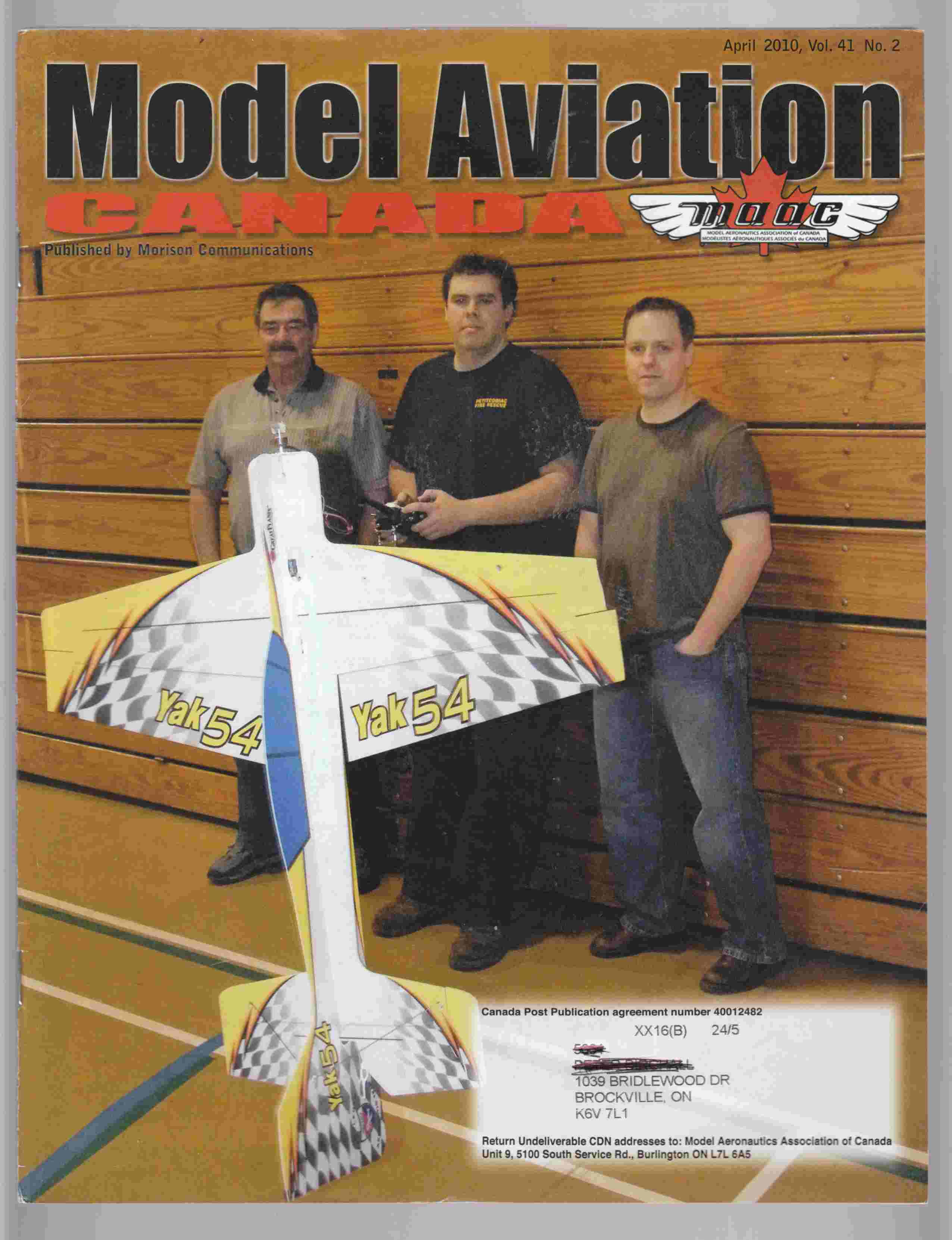 Image for Model Aviation Canada April 2010 Vol. 41 No. 2