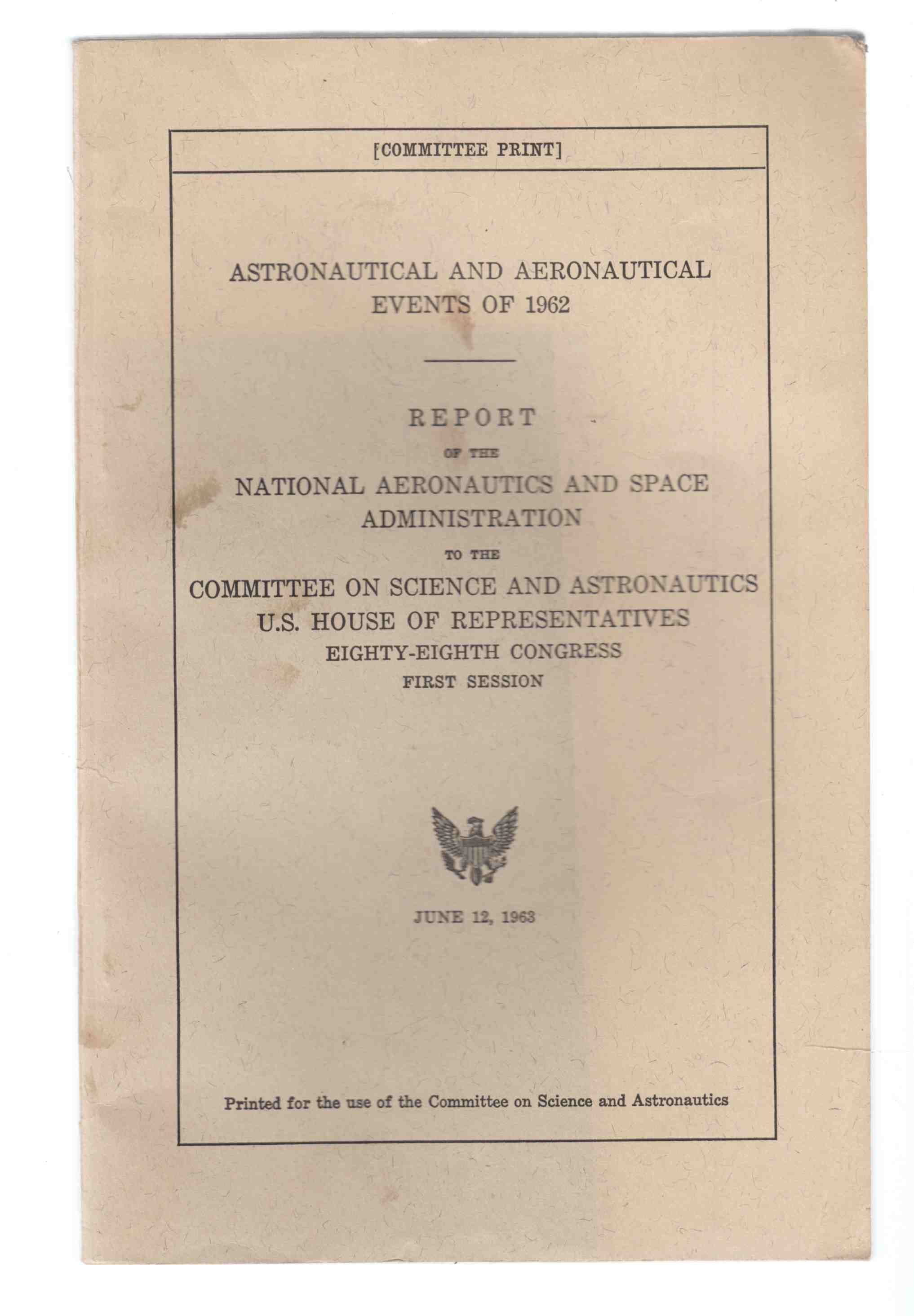 Image for Astronautical and Aeronautical Events of 1962