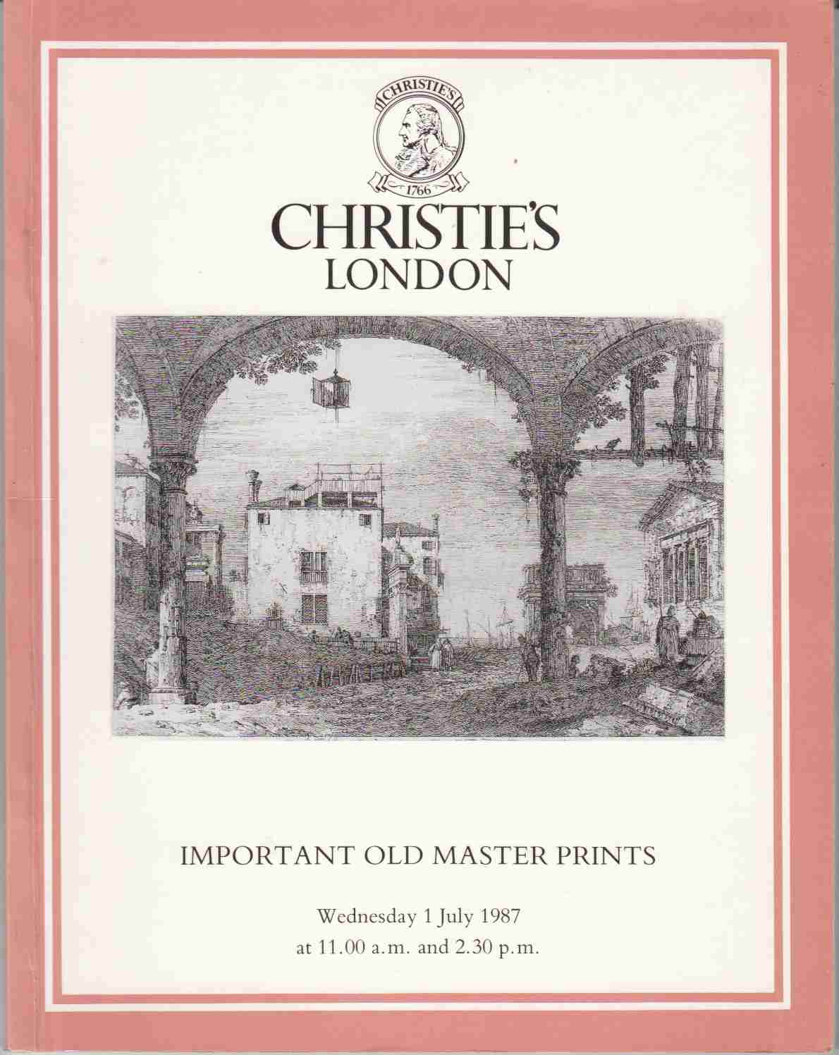 Image for Important Old Master Prints The Properties of the Newdegate Settlement; the Saint Louis Art Museum and from Various Sources