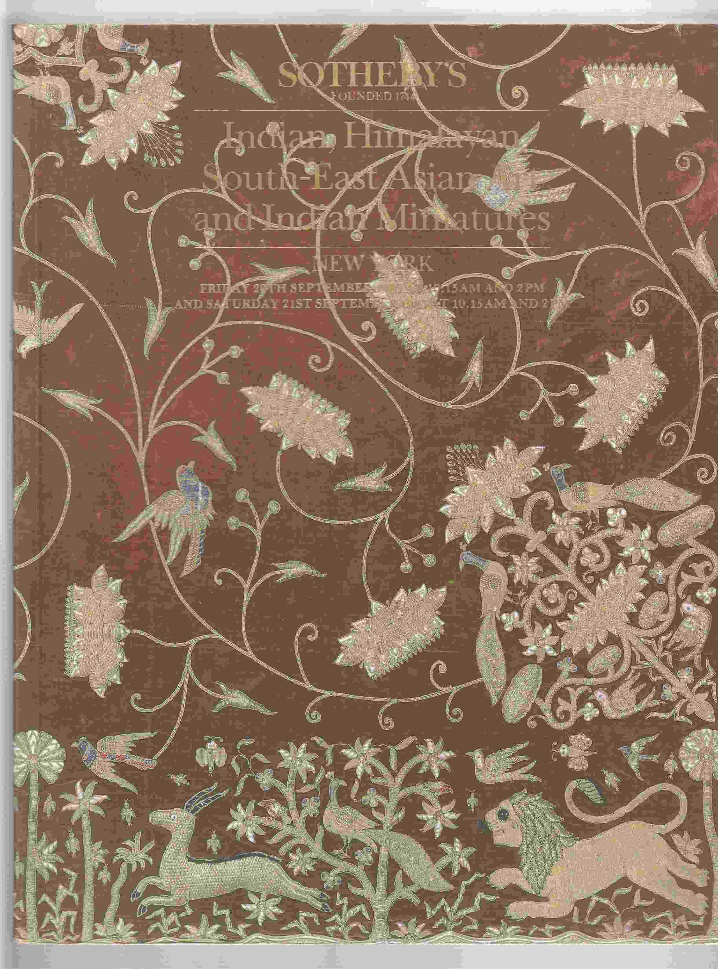 Indian, Himalayan South-East Asian Art and Indian Miniatures Image for Indian, Himalayan South-East Asian Art and Indian Miniatures