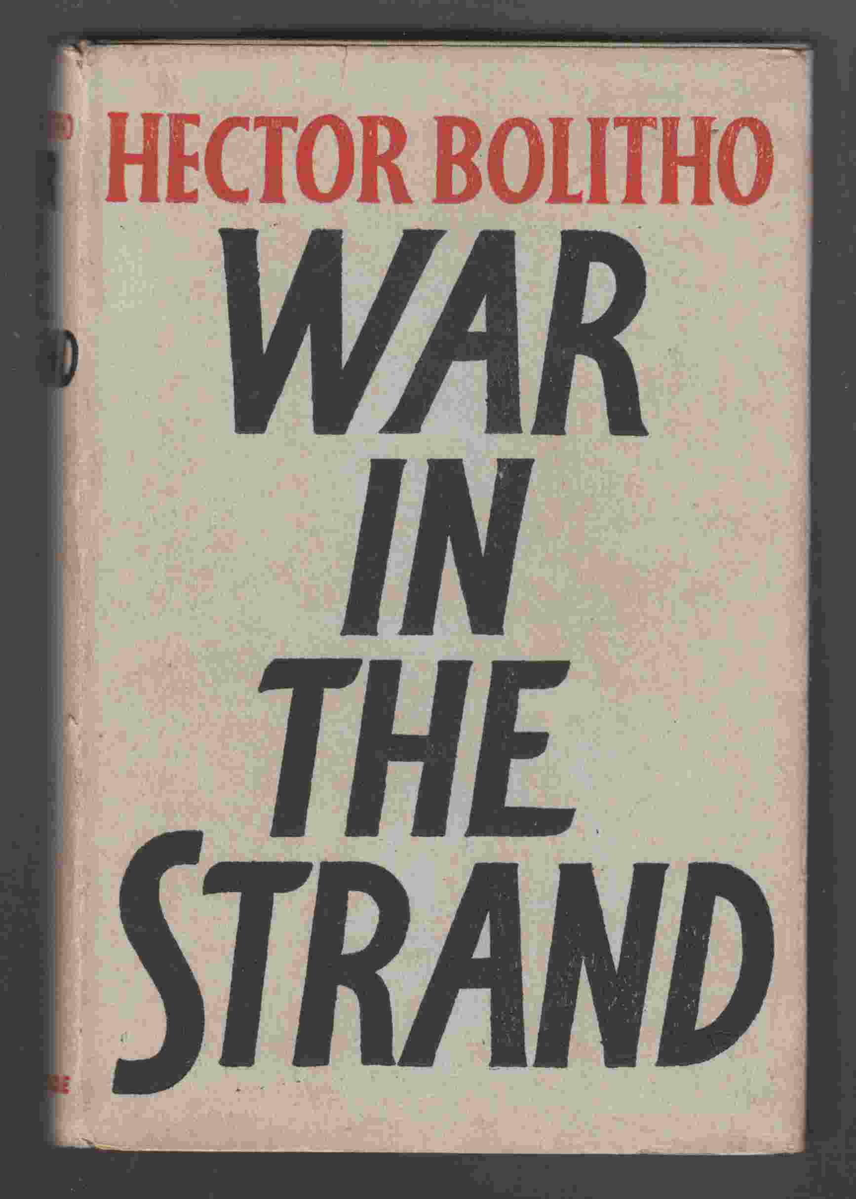Image for War in the Strand A Notebook of the First Two and a Half Years in London