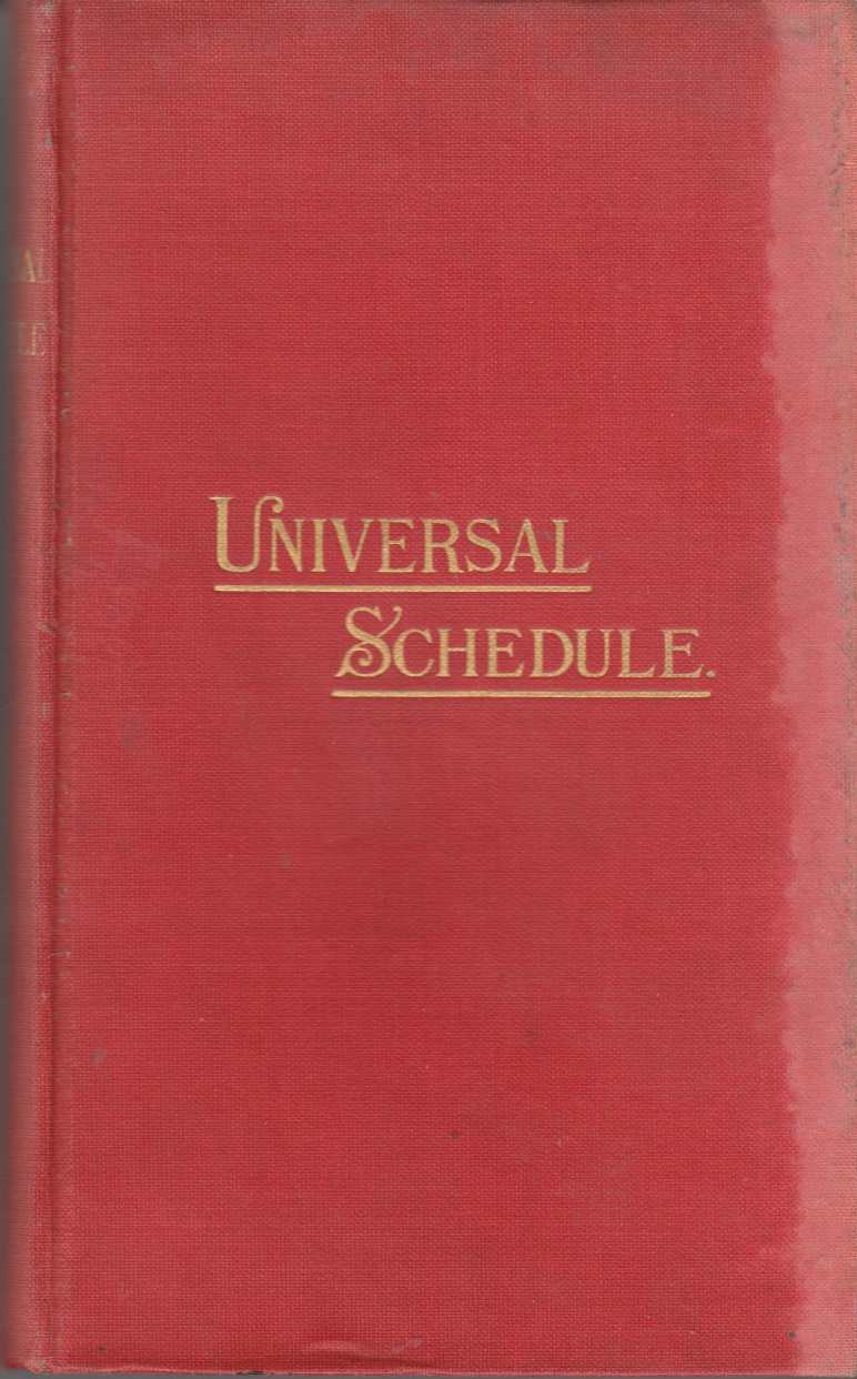 Image for Universal Schedule for Rating Mercantile Risks