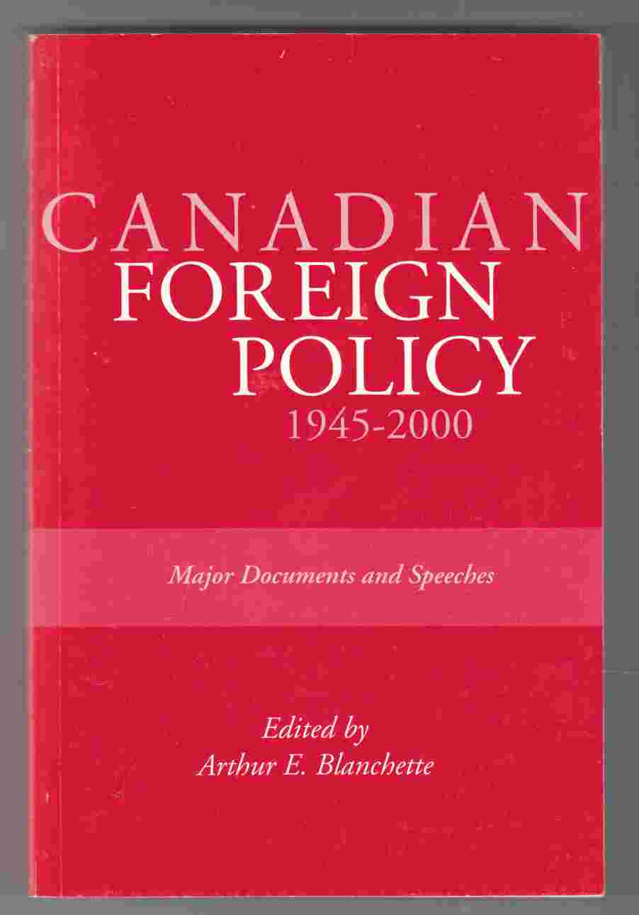 Image for Canadian Foreign Policy, 1945-2000: Major Documents and Speeches