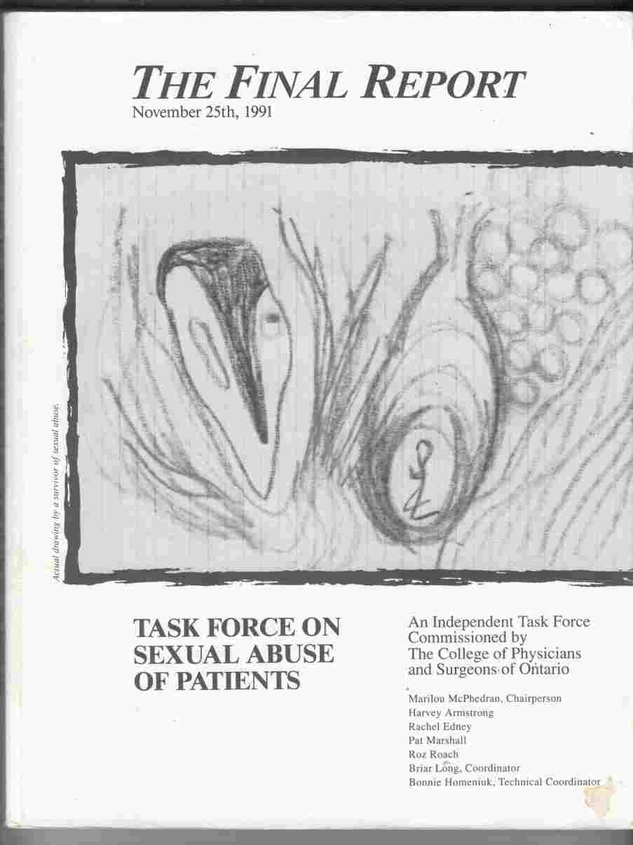 Image for The Final Report of the Task Force on Sexual Abuse of Patients