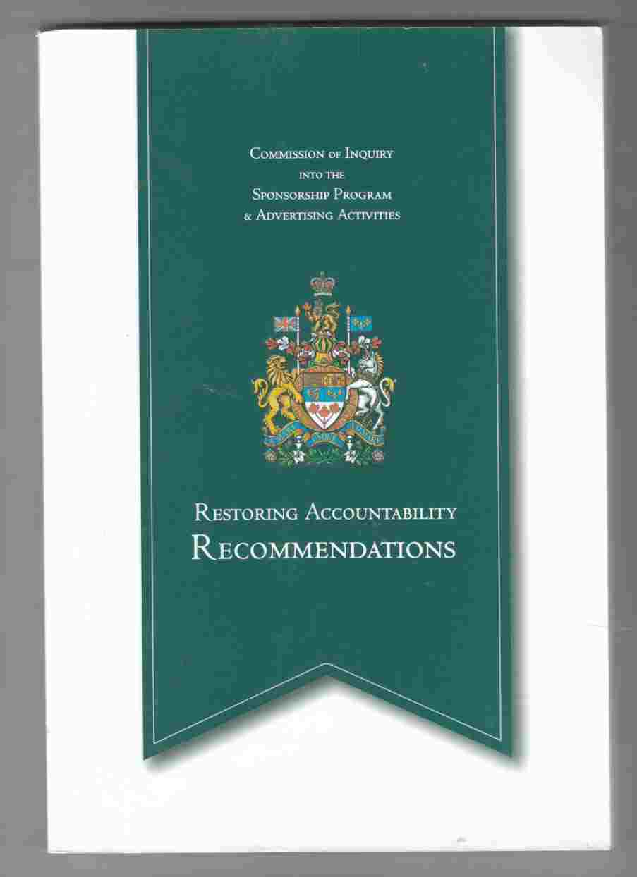Image for Restoring Accountability: Recommendations