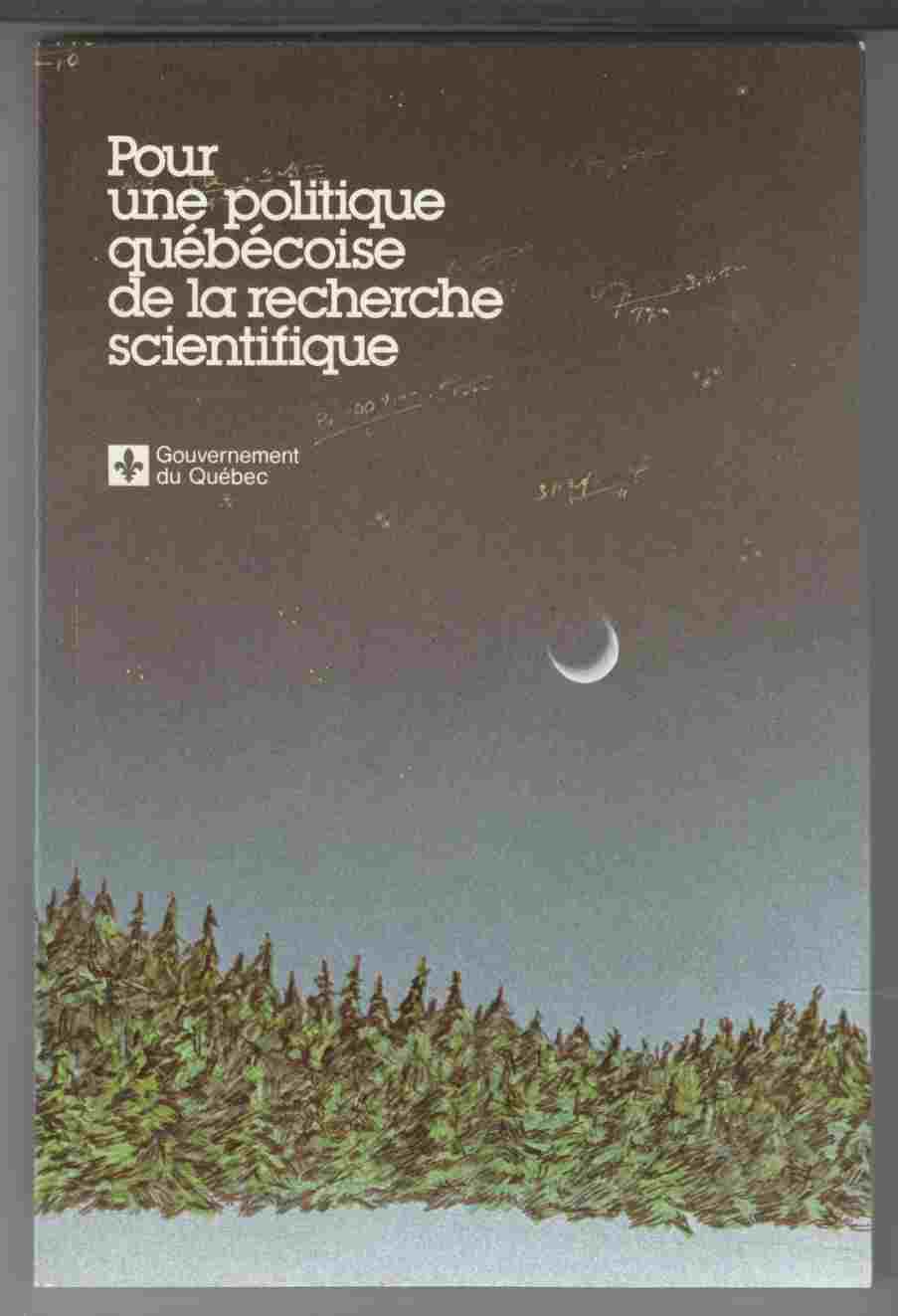 Image for Pour Une Politique Quebecoise De La Recherche Scientifique