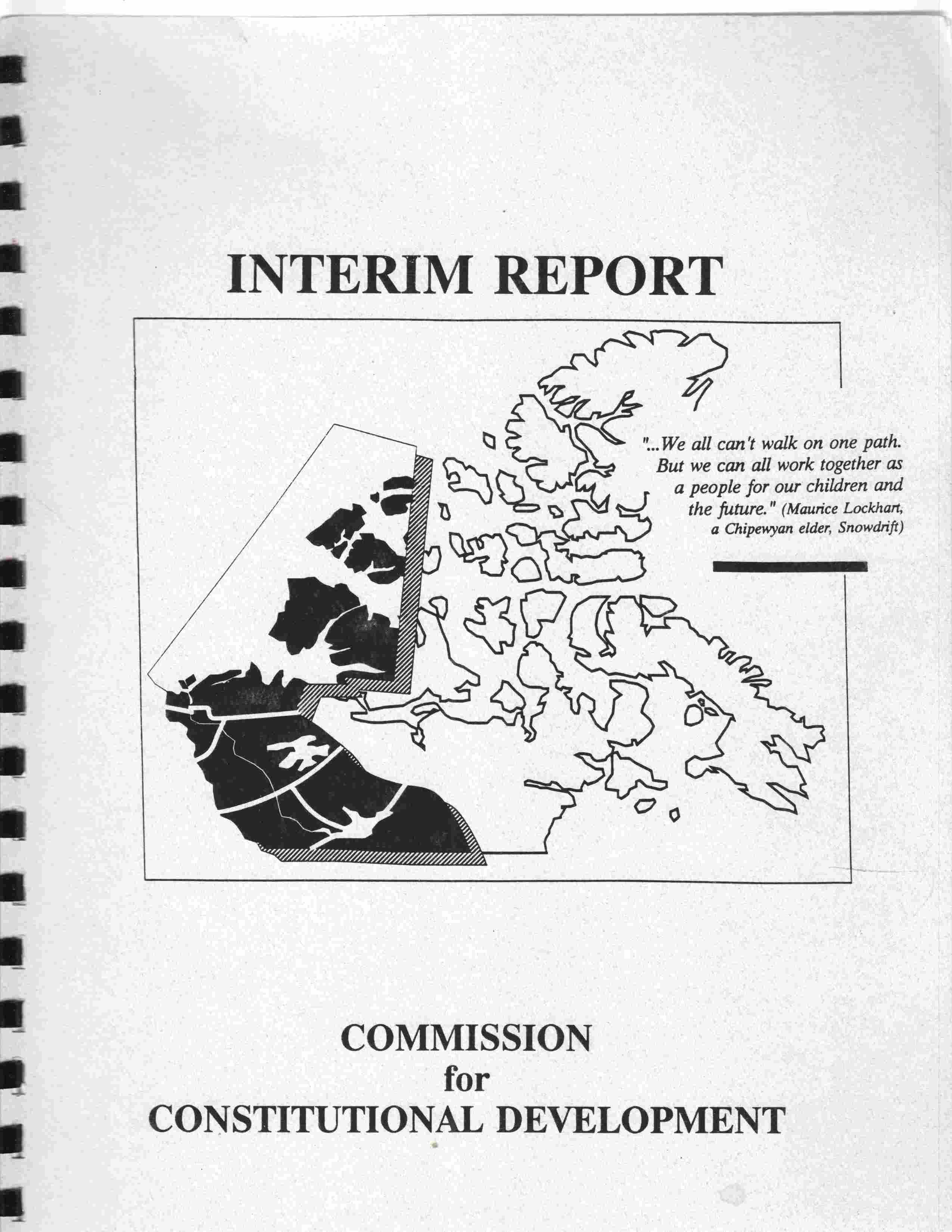 Image for Commission for Constitutional Development Interim Report