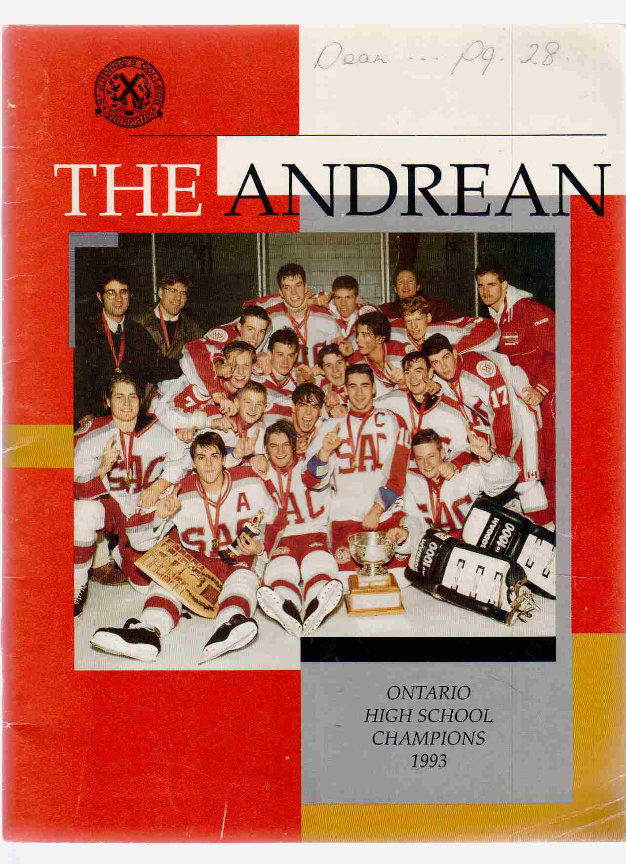 The Andrean Volume 37, Number 1, Spring 1993 Image for The Andrean Volume 37, Number 1, Spring 1993