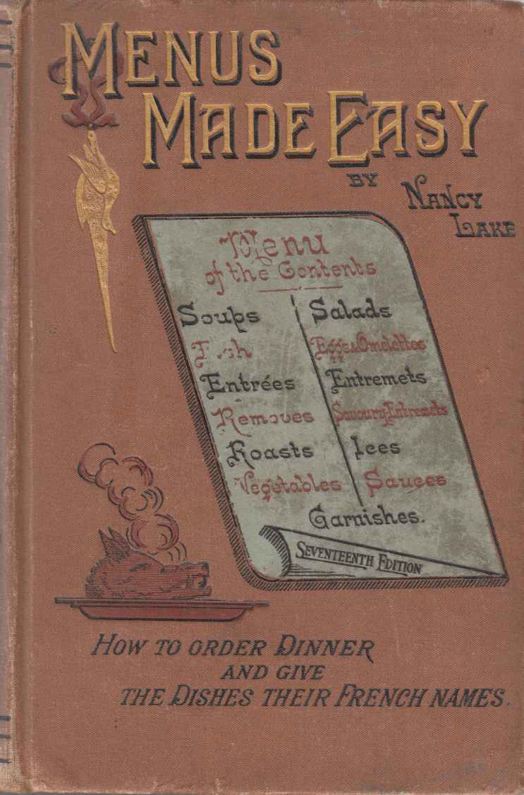 Image for Menus Made Easy: How to Order Dinner and Give the Dishes Their French Names