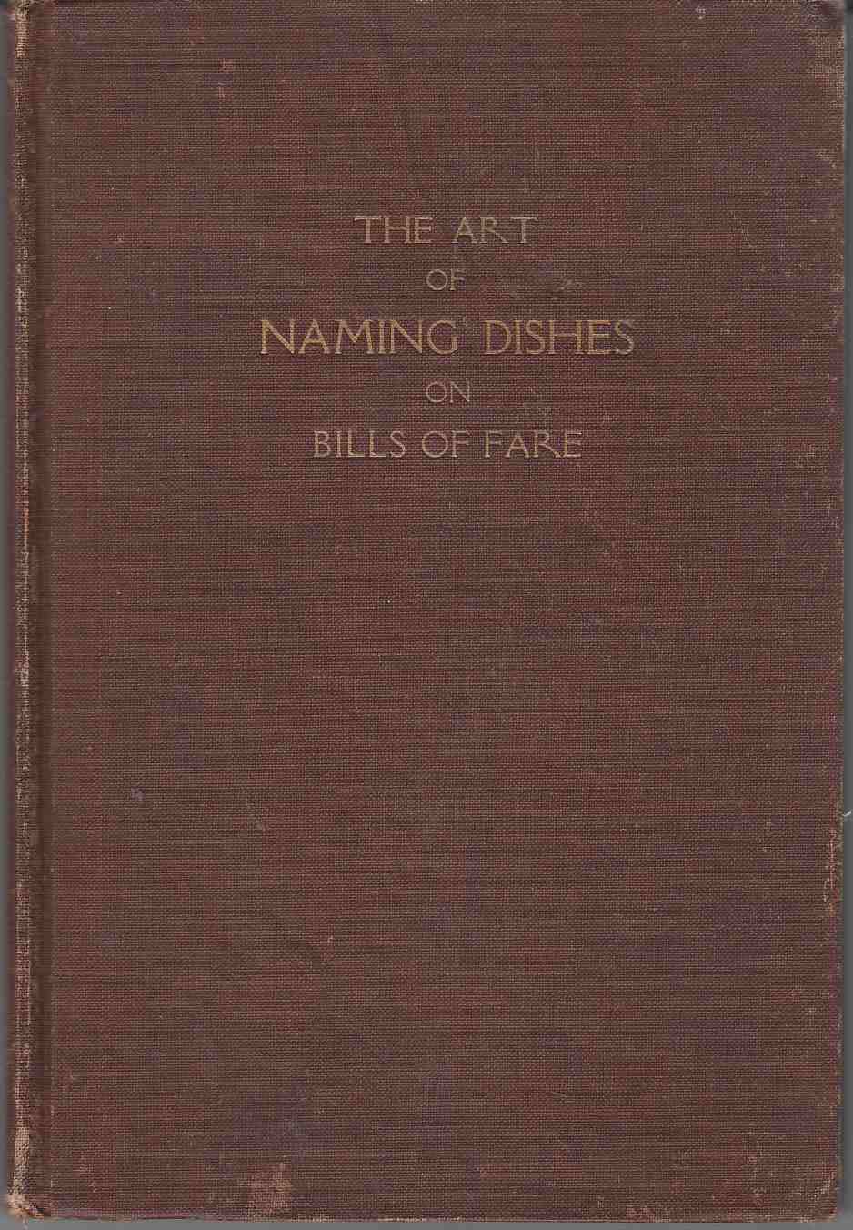 Image for The Art of Naming Dishes on Bills of Fare
