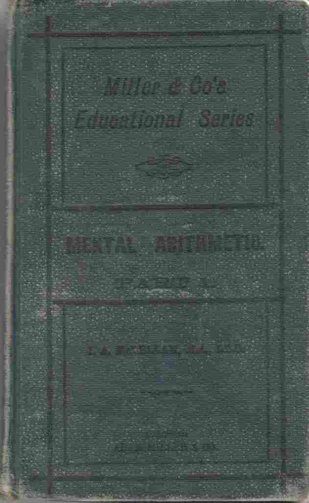 Image for Mental Arithmetic Part I: Fundamental Rules, Fractions, Analysis