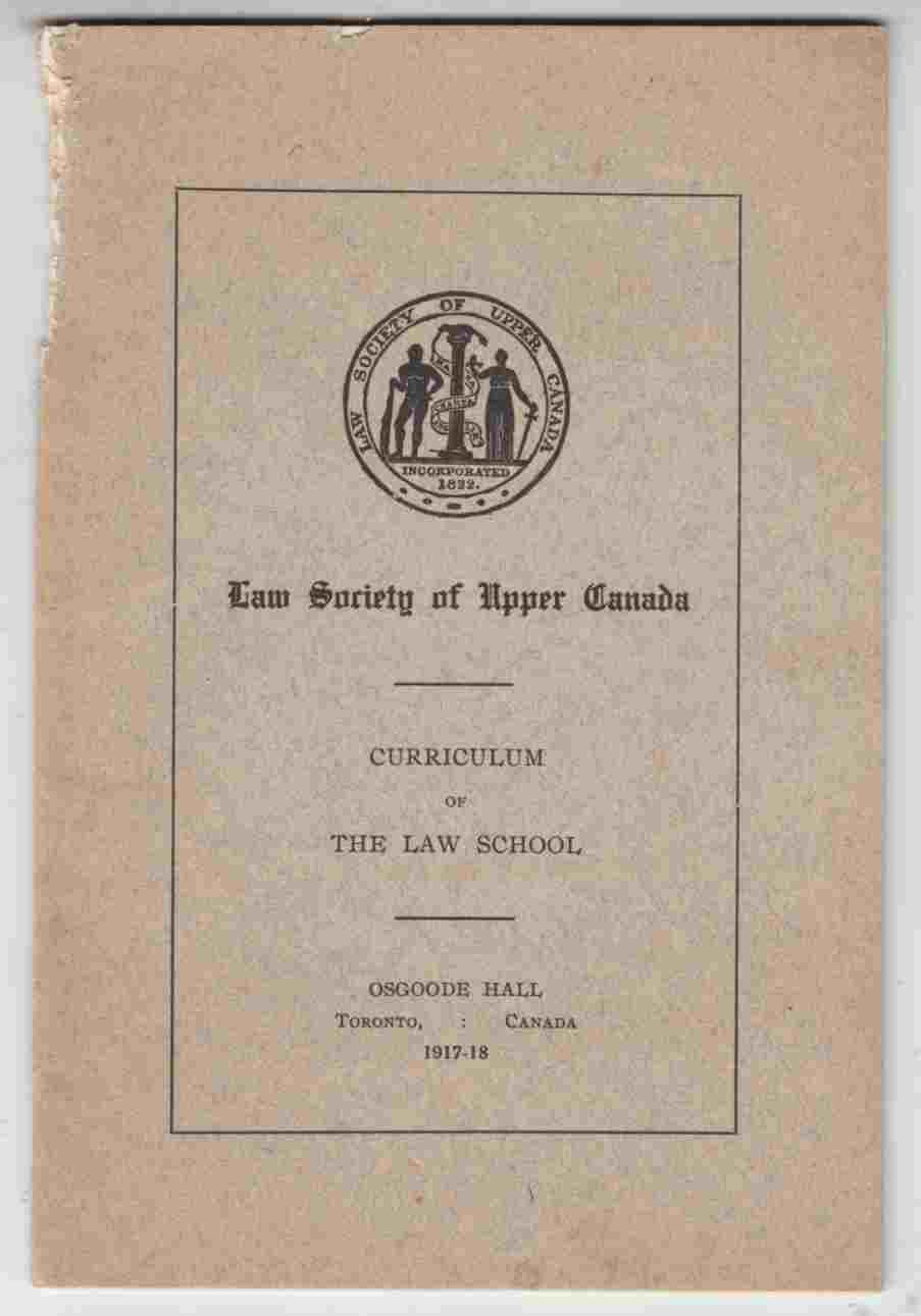 Image for Cirriculum of the Law School