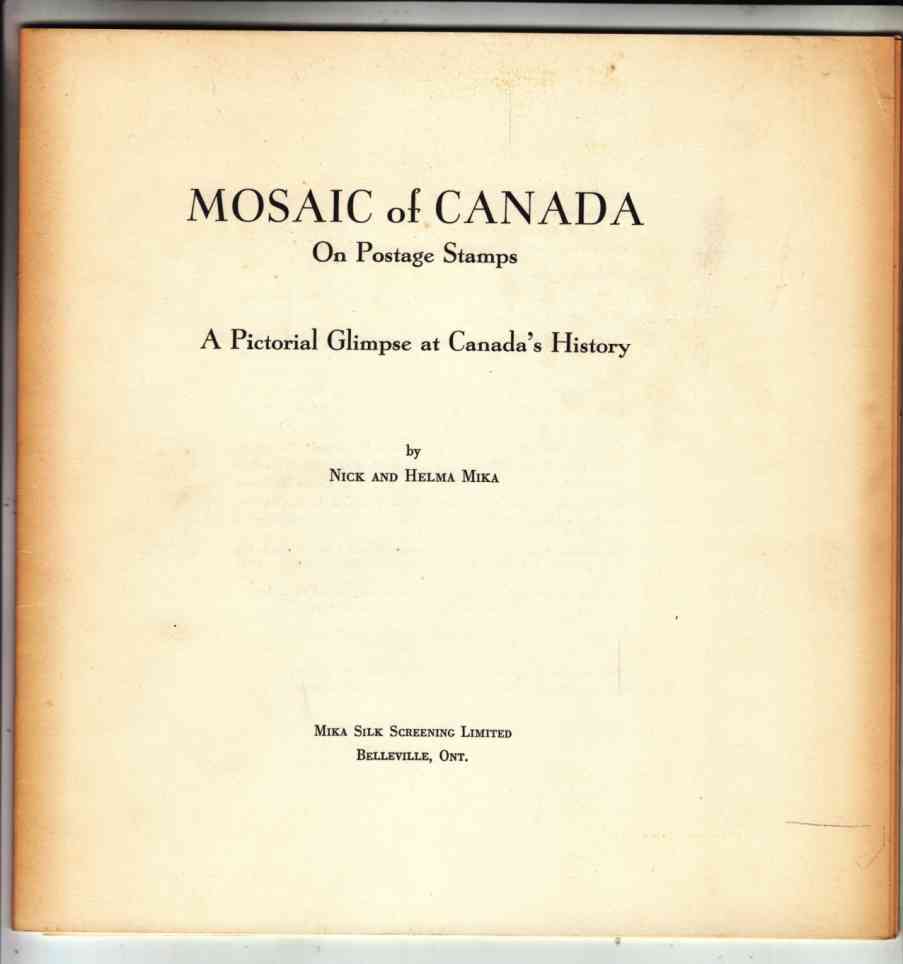 Image for Mosaic of Canada on Postage Stamps A Pictorial Glimpse At Canada's History