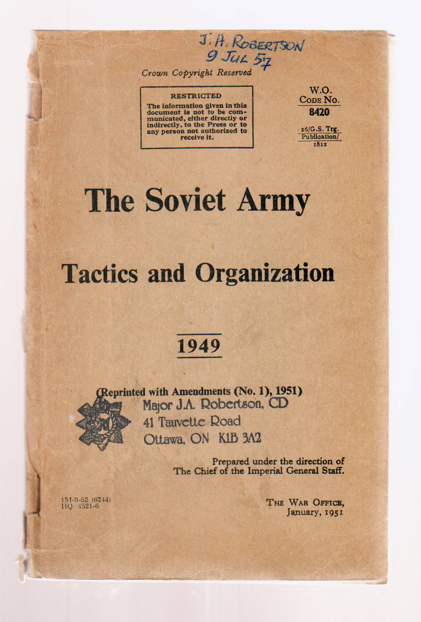 The Soviet Army Tactics and Organization 1949 Image for The Soviet Army Tactics and Organization 1949