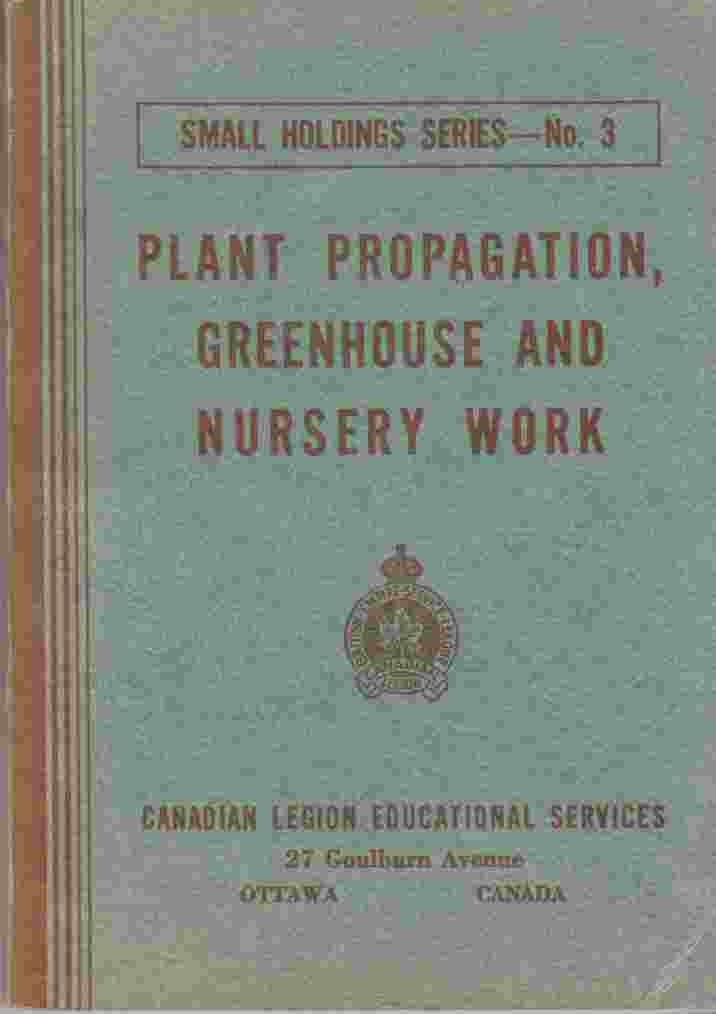 Image for Plant Propagation, Greenhouse and Nursery Work