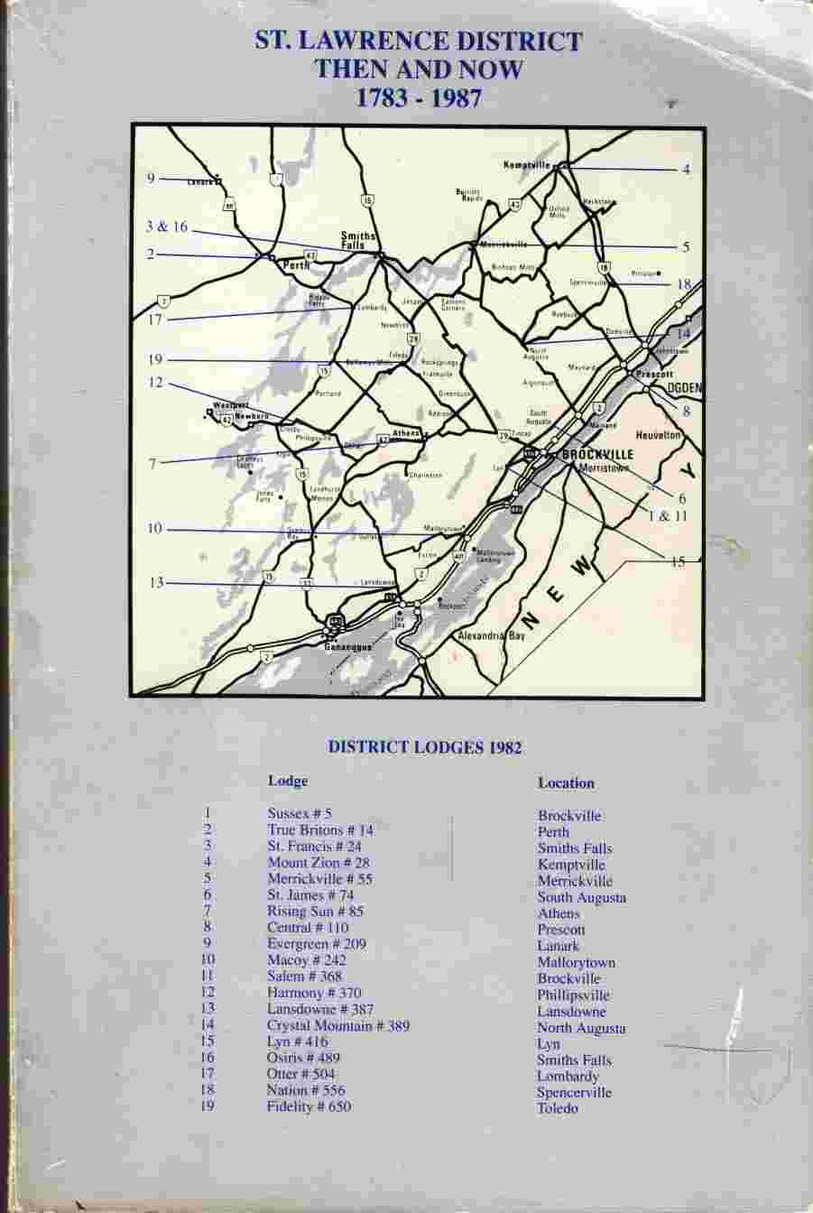 Image for A Concise History of Freemasonry in St. Lawrence District A. F. & A. M.