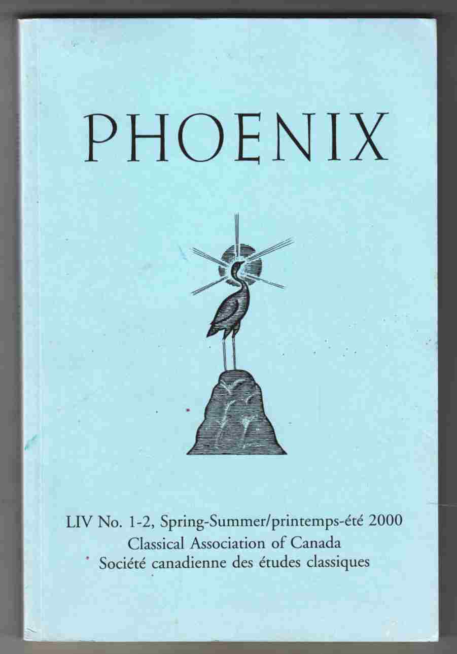 Image for Phoenix Volume LIV No. 1-2 Spring-Summer/printemps-Ete 2000