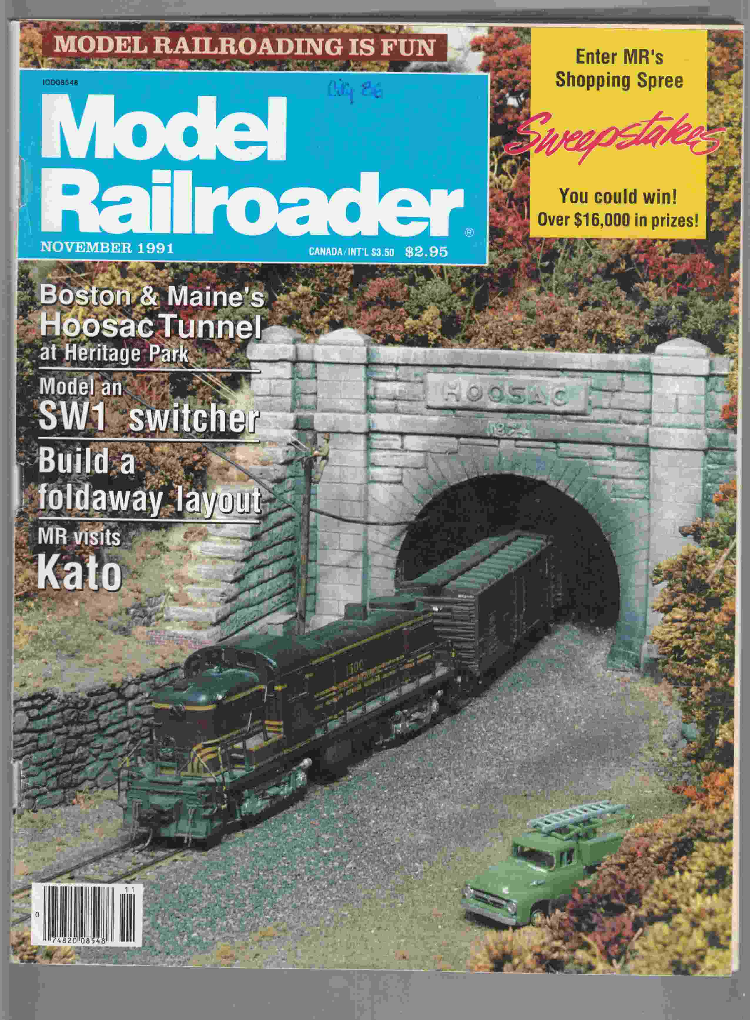 Image for Model Railroader November 1991 Volume 58 Number 11