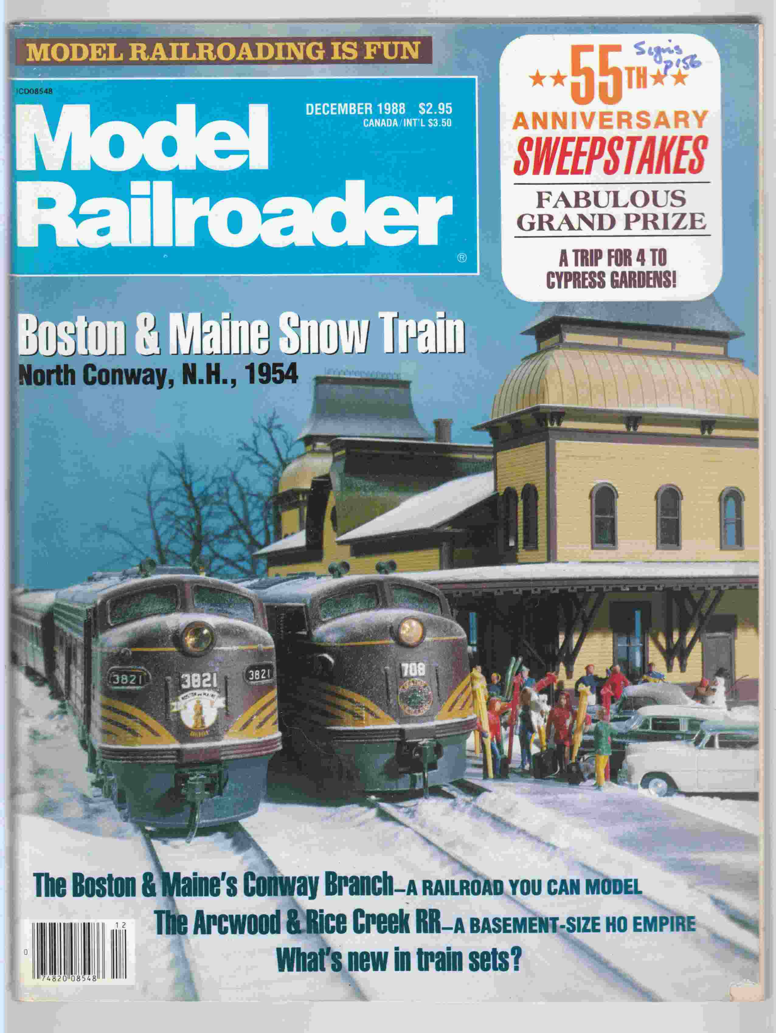 Image for Model Railroader December 1988 Volume 55 Number 12