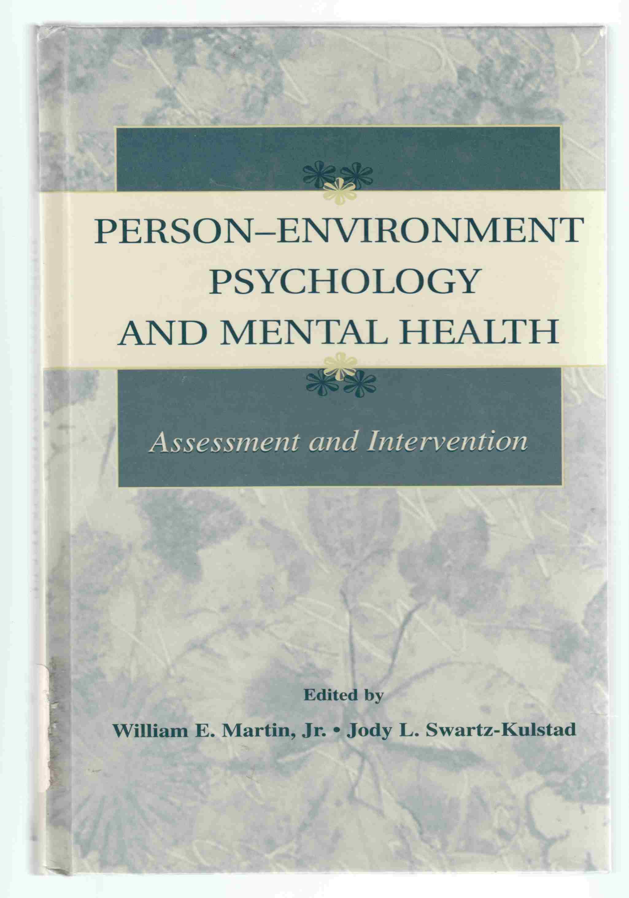 Image for Person-Environnment Psychology and Mental Health Assessment and Intervention