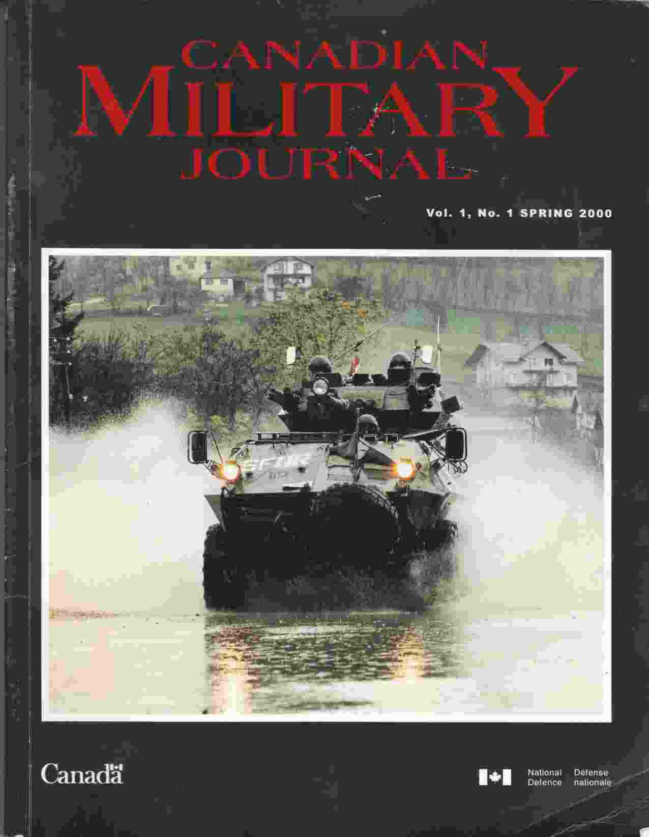 Image for Canadian Military Journal / Revue Militaire Canadienne Vol. 1, No. 1 Spring / Printemps 2000
