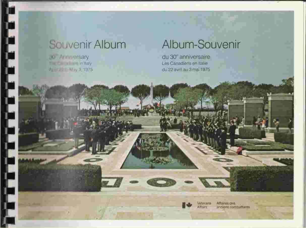 Image for Souvenir Album / Album Souvenir 30th Anniversary, the Canadians in Italy / Du 30e Anniversaire, Les Canadiens En Italy