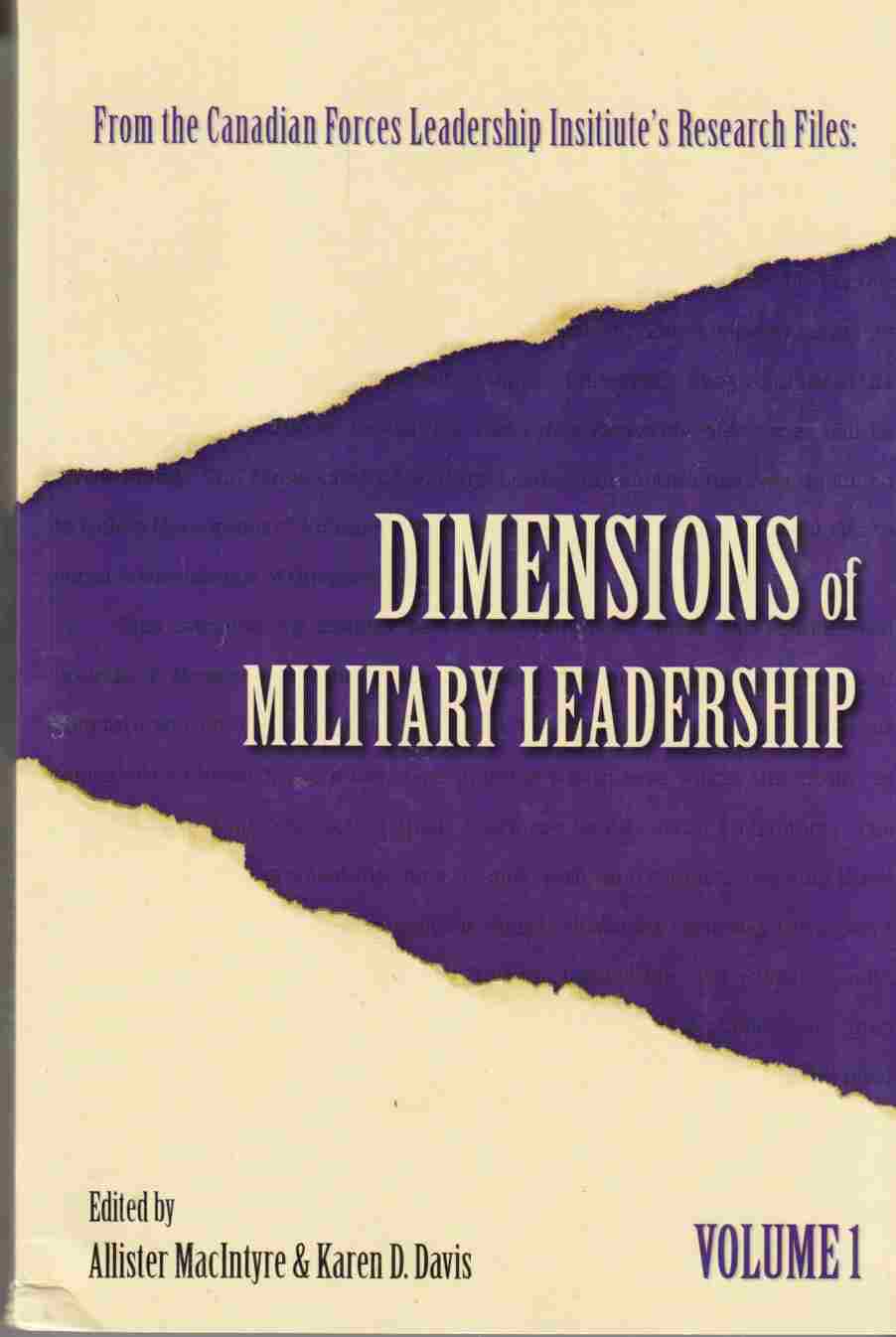 Image for Dimensions of Military Leadership