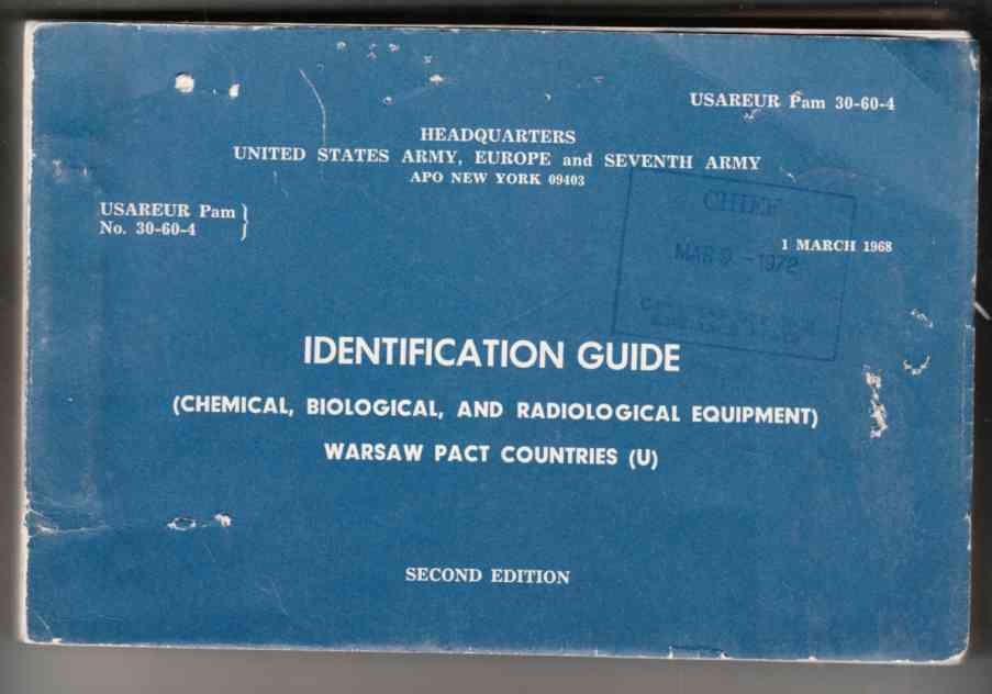 Image for Identification Guide (Chemical, Biological, and Radiological Equipment) Warsaw Pact Countries (U) Second Edition, Pamphlet No. 30-60-4
