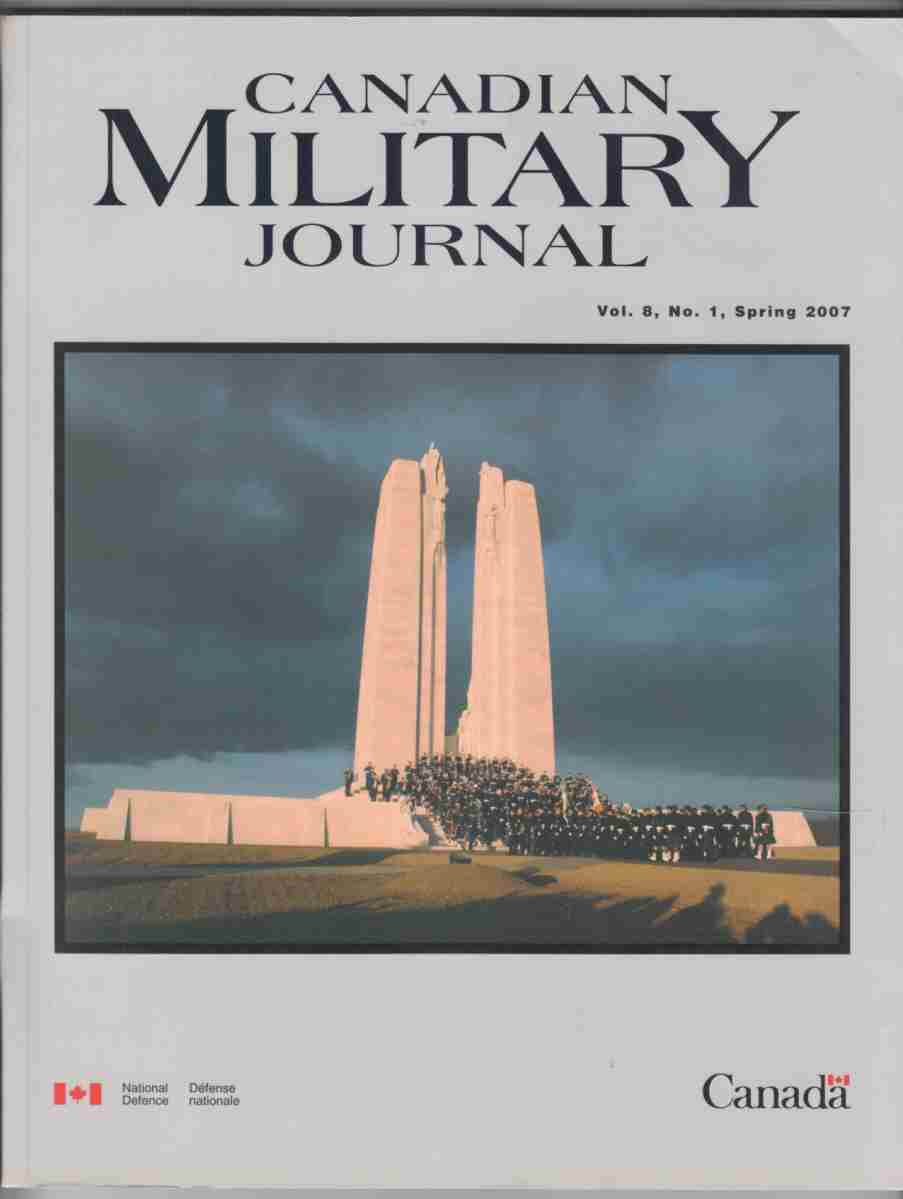 Image for Canadian Military Journal / Revue Militaire Canadienne Vol. 8, No. 1 Spring / Printemps 2007