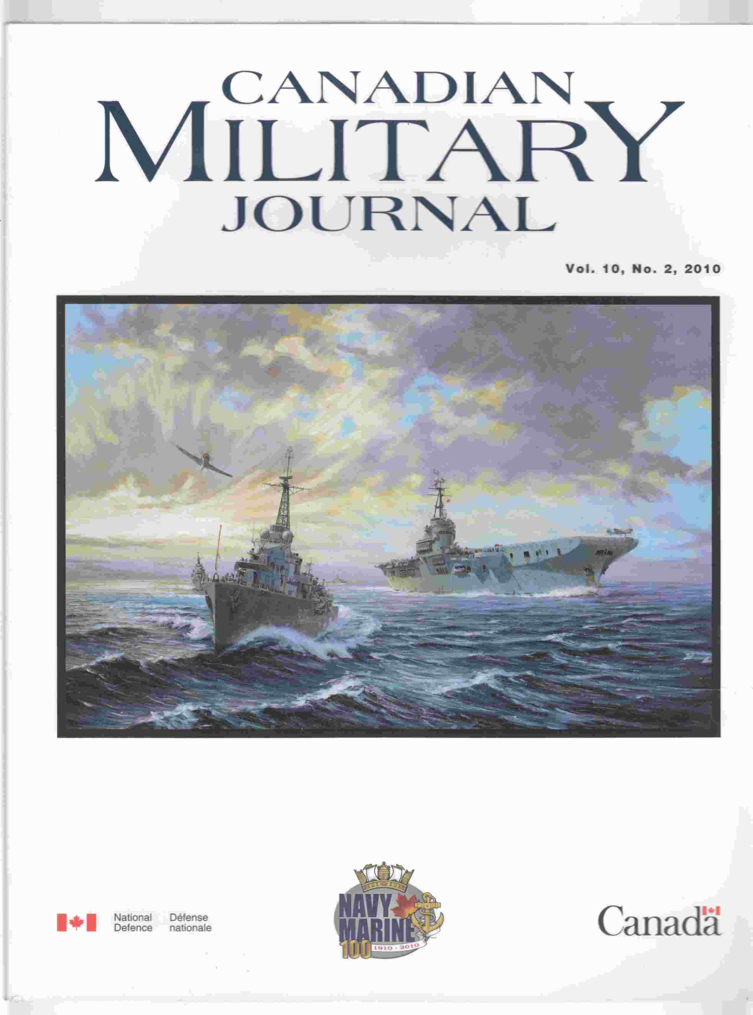 Image for Canadian Military Journal / Revue Militaire Canadienne Vol. 10, No. 2, 2010
