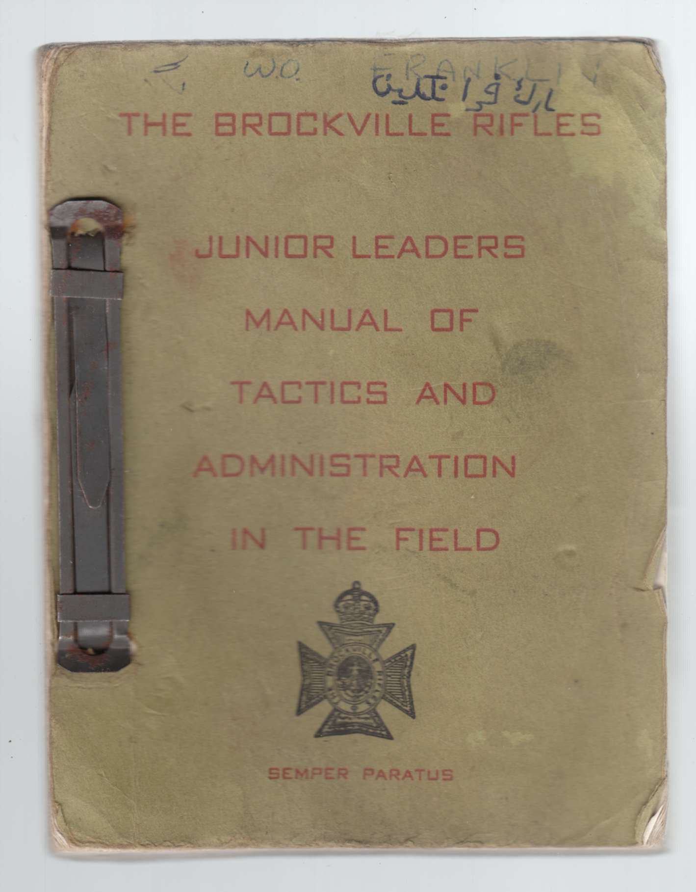 Image for Junior Leaders Manual of Tactics and Administration in the Field