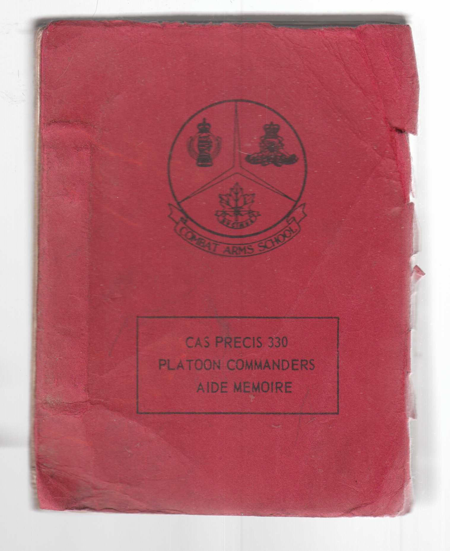 Image for CAS Precis 330 Platoon Commanders Aide Memoire
