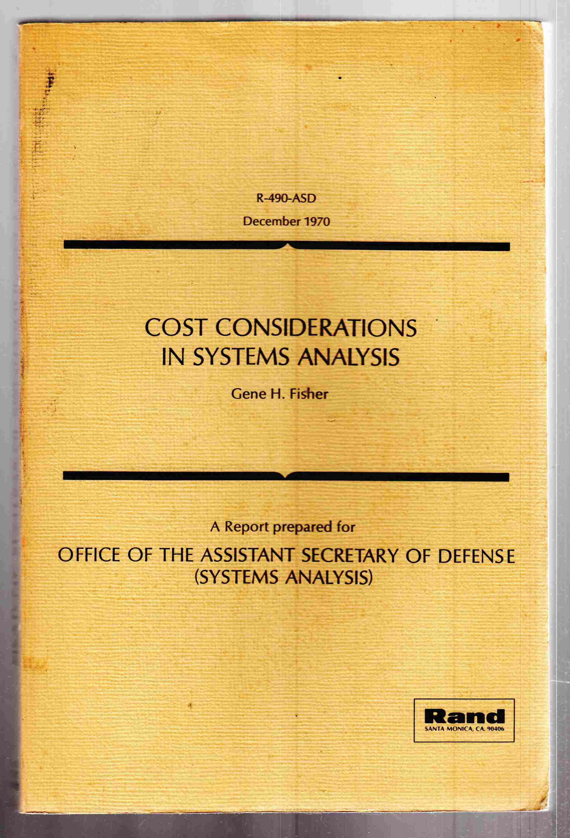 Image for Cost Considerations in Systems Analysis