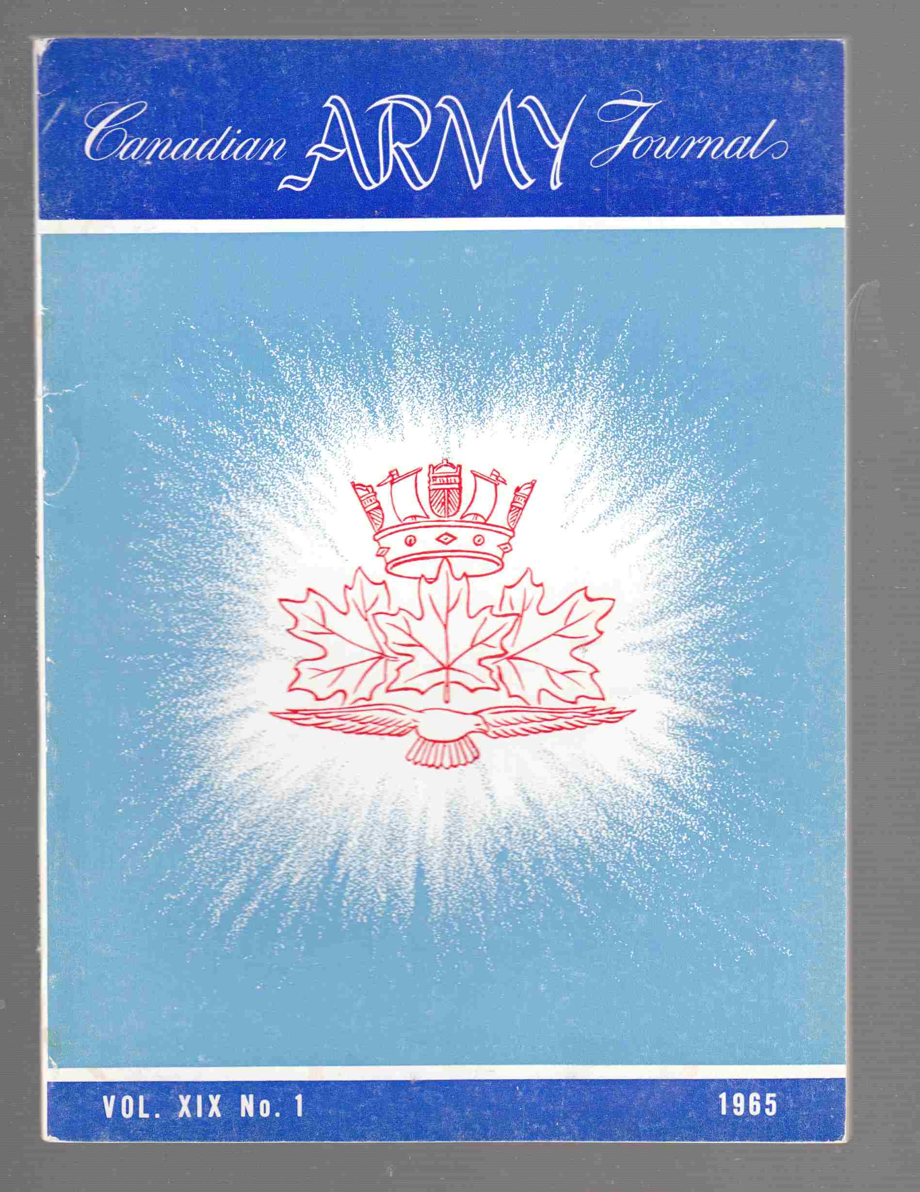 Image for The Canadian Army Journal Vol. XIX No. 1 1965