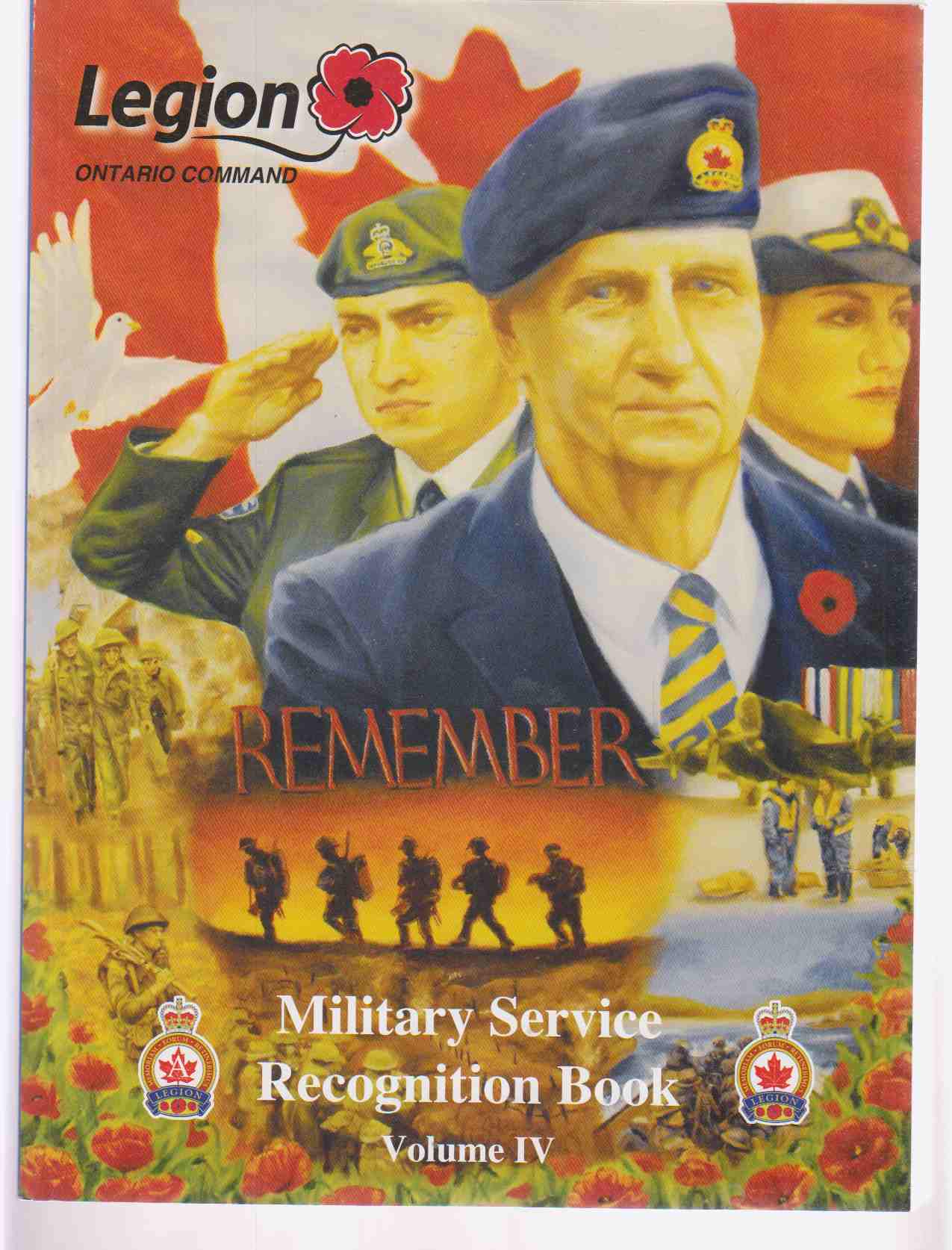 Royal Canadian Legion Ontario Command Military Service Recognition Book Volume IV Image for Royal Canadian Legion Ontario Command Military Service Recognition Book Volume IV