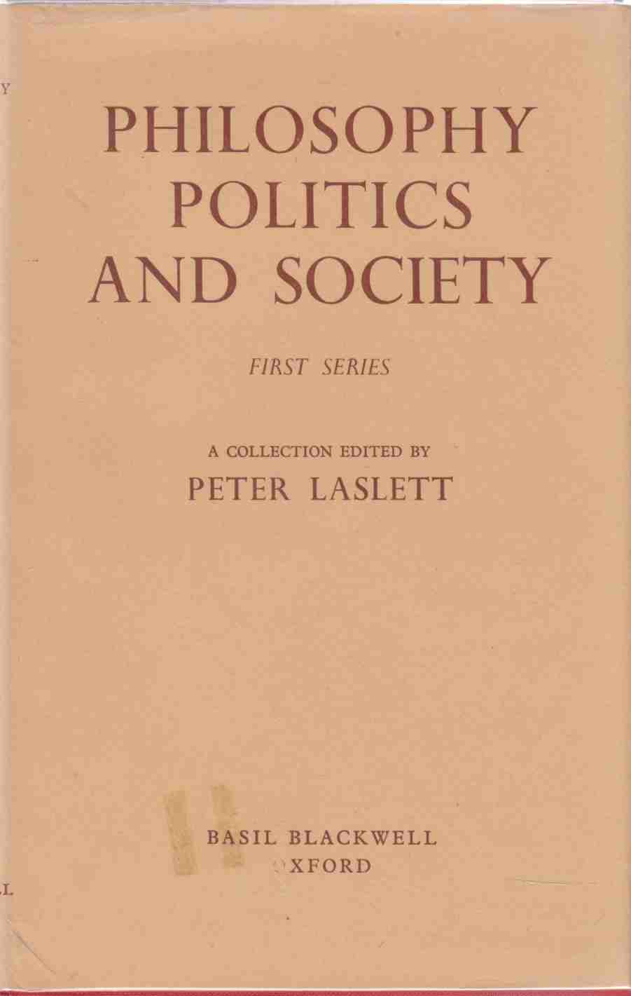 Image for Philosophy, Politics and Society First Series