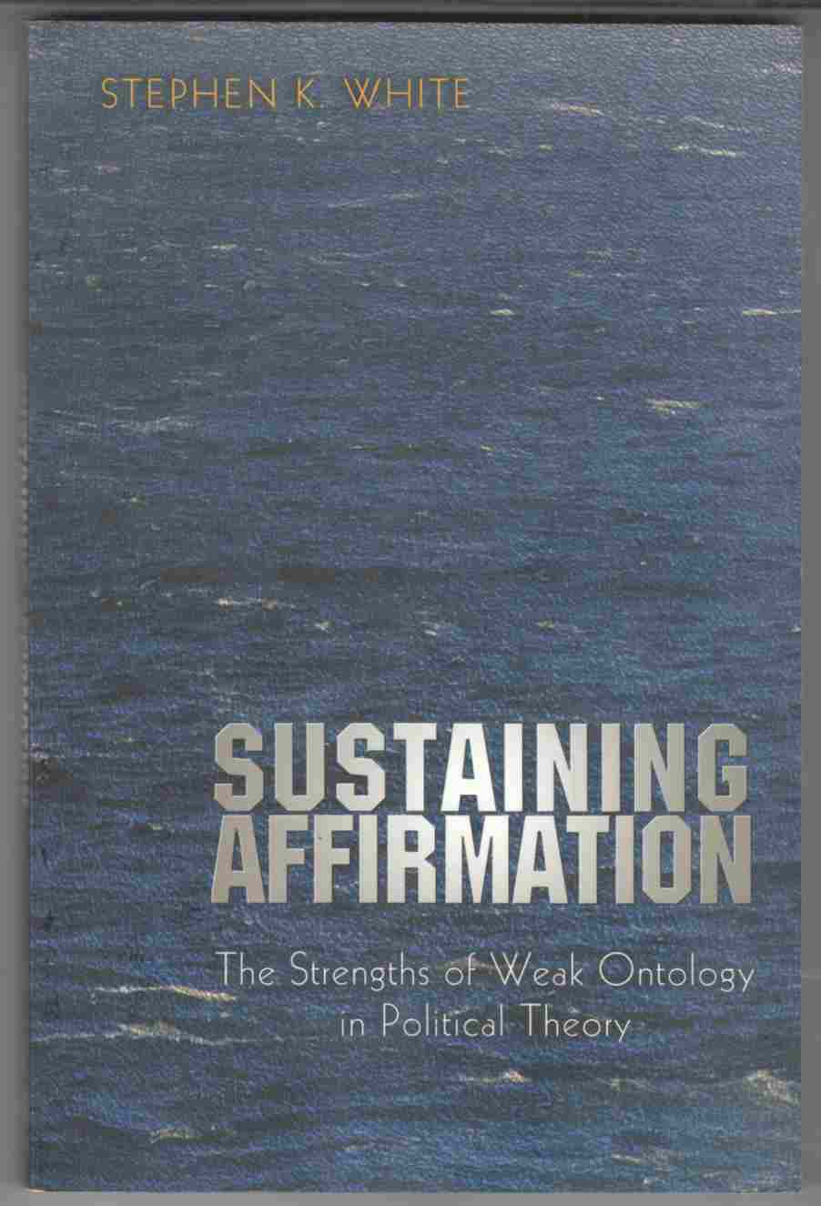 Image for Sustaining Affirmation The Strengths of Weak Ontology in Political Theory