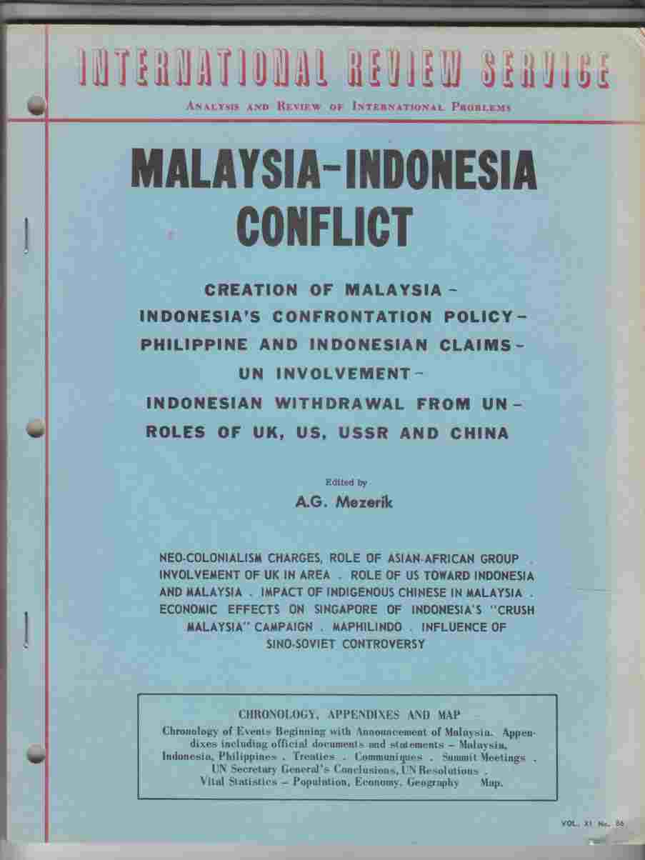 Image for Malaysia-Indonesia Conflict Vol. XI No. 86