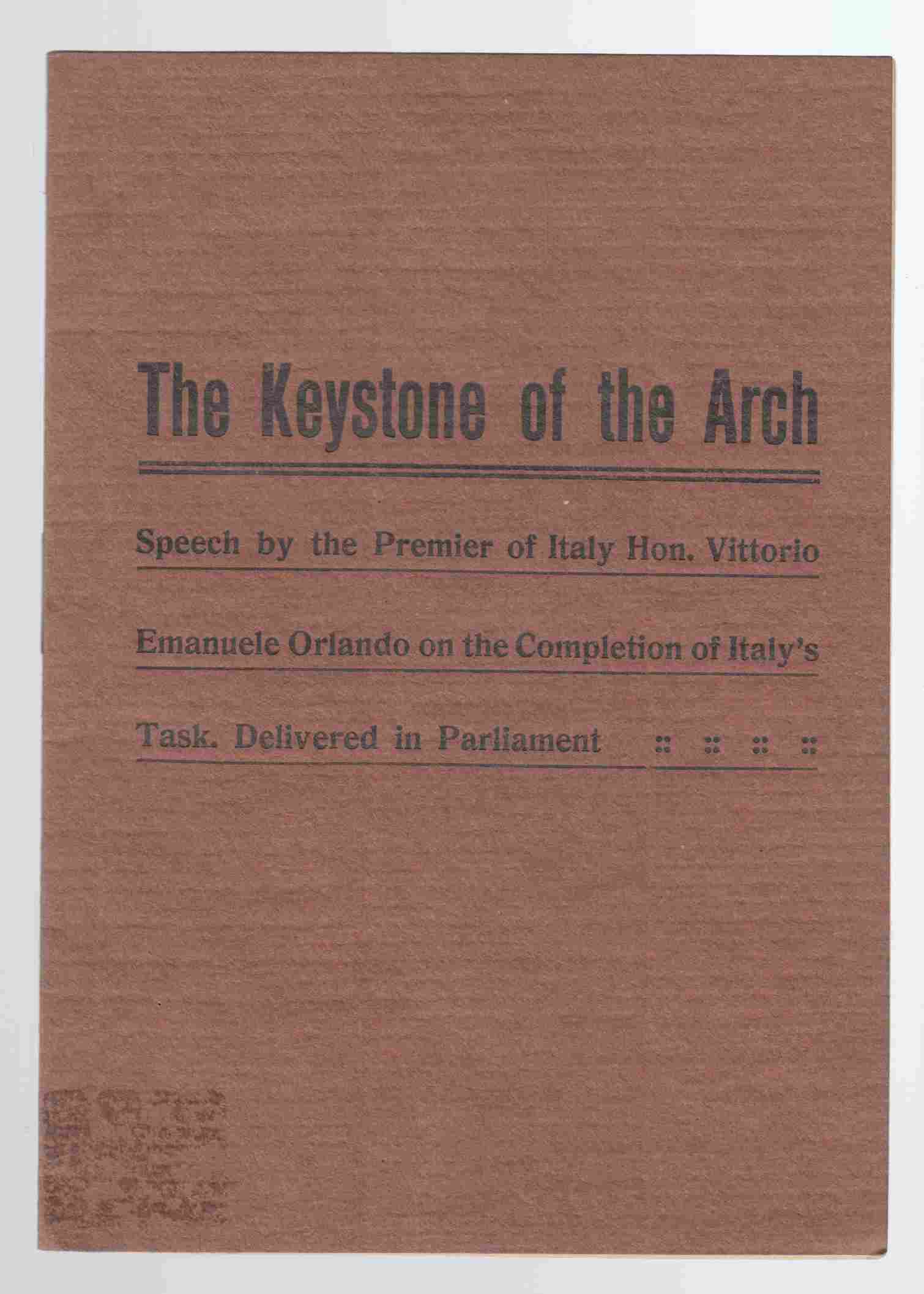 Image for The Keystone of the Arch