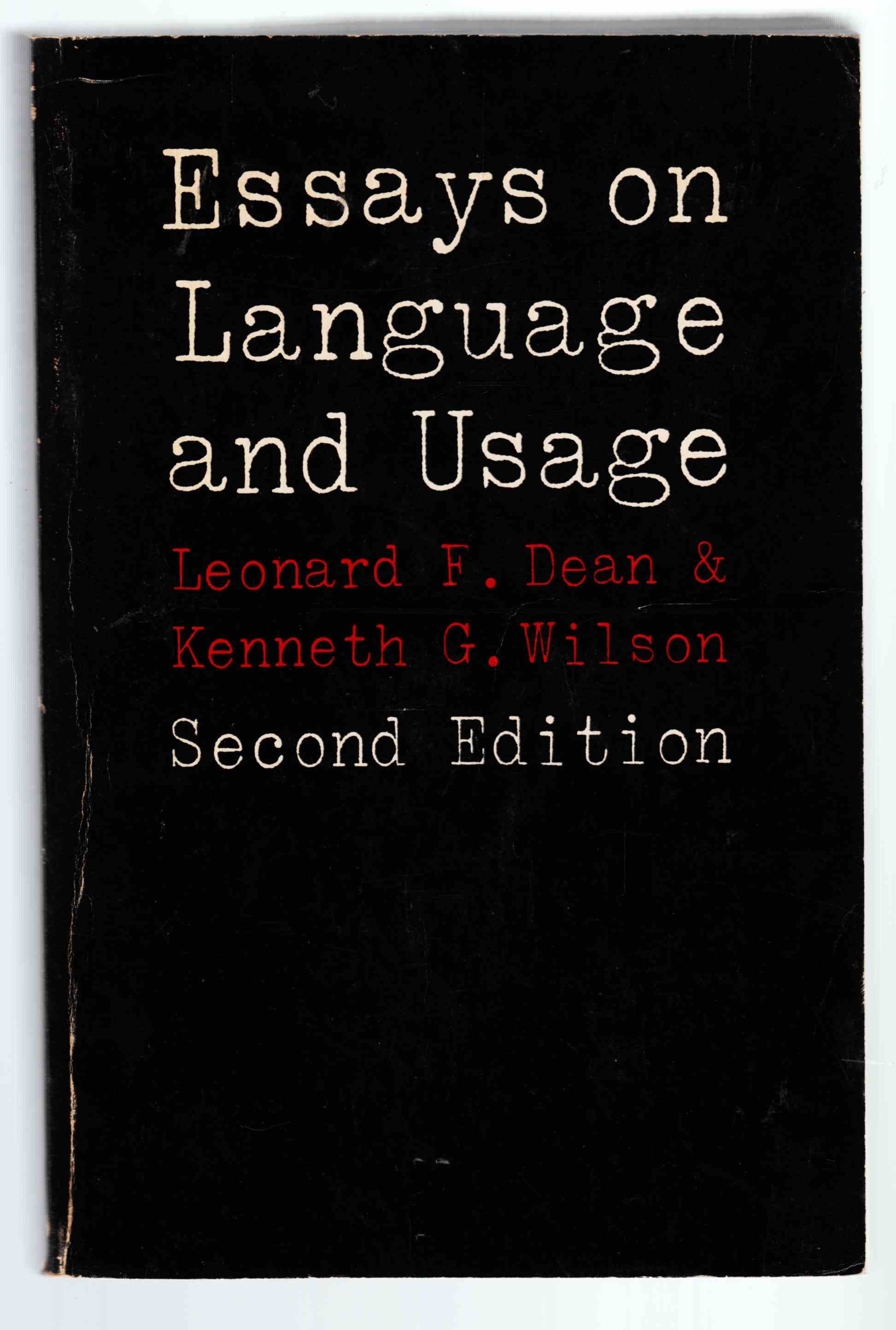Image for Essays on Language and Usage Second Edition