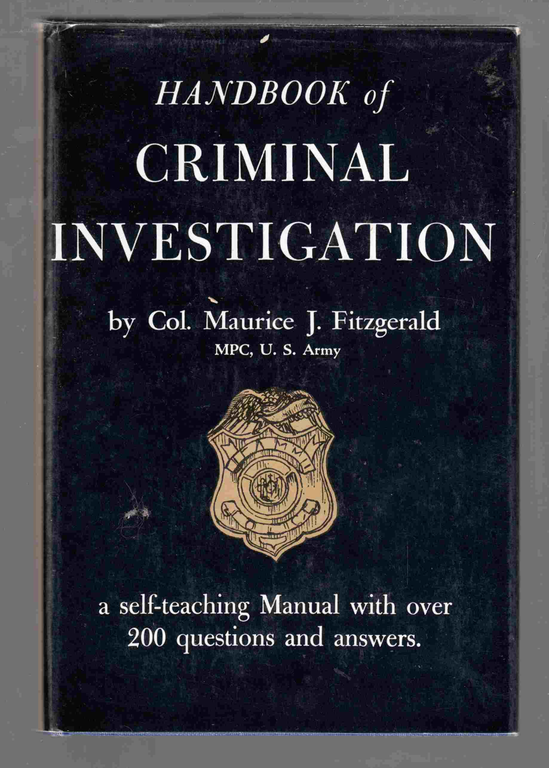 Image for Handbook of Criminal Investigation