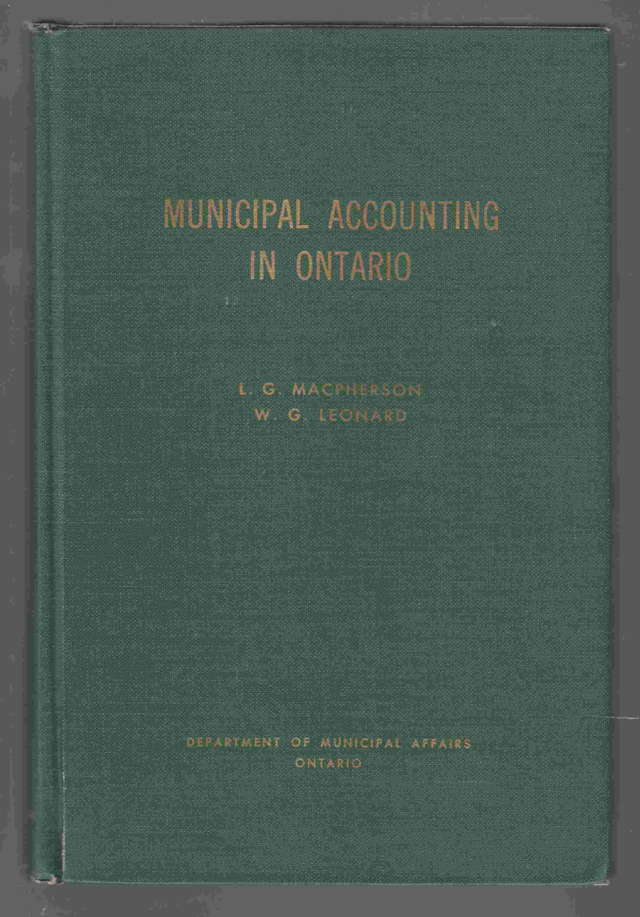 Image for Municipal Accounting in Ontario