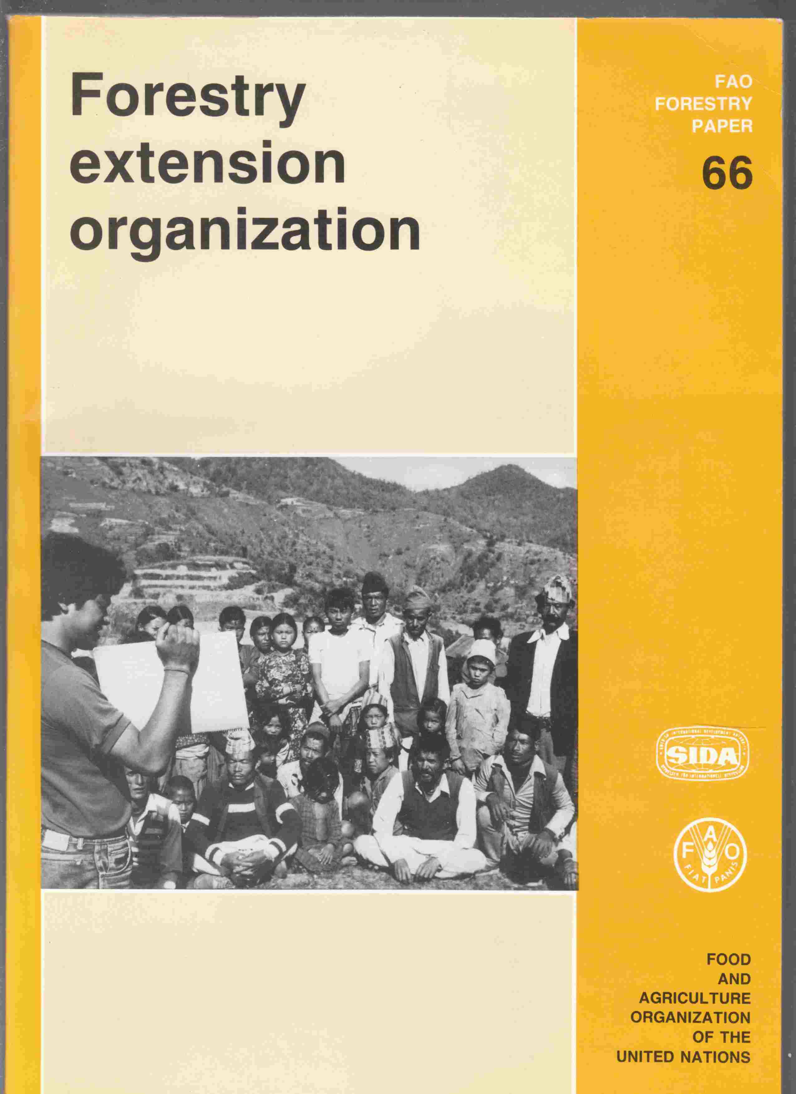 Image for Forestry Extension Organization FAO Forestry Paper 66