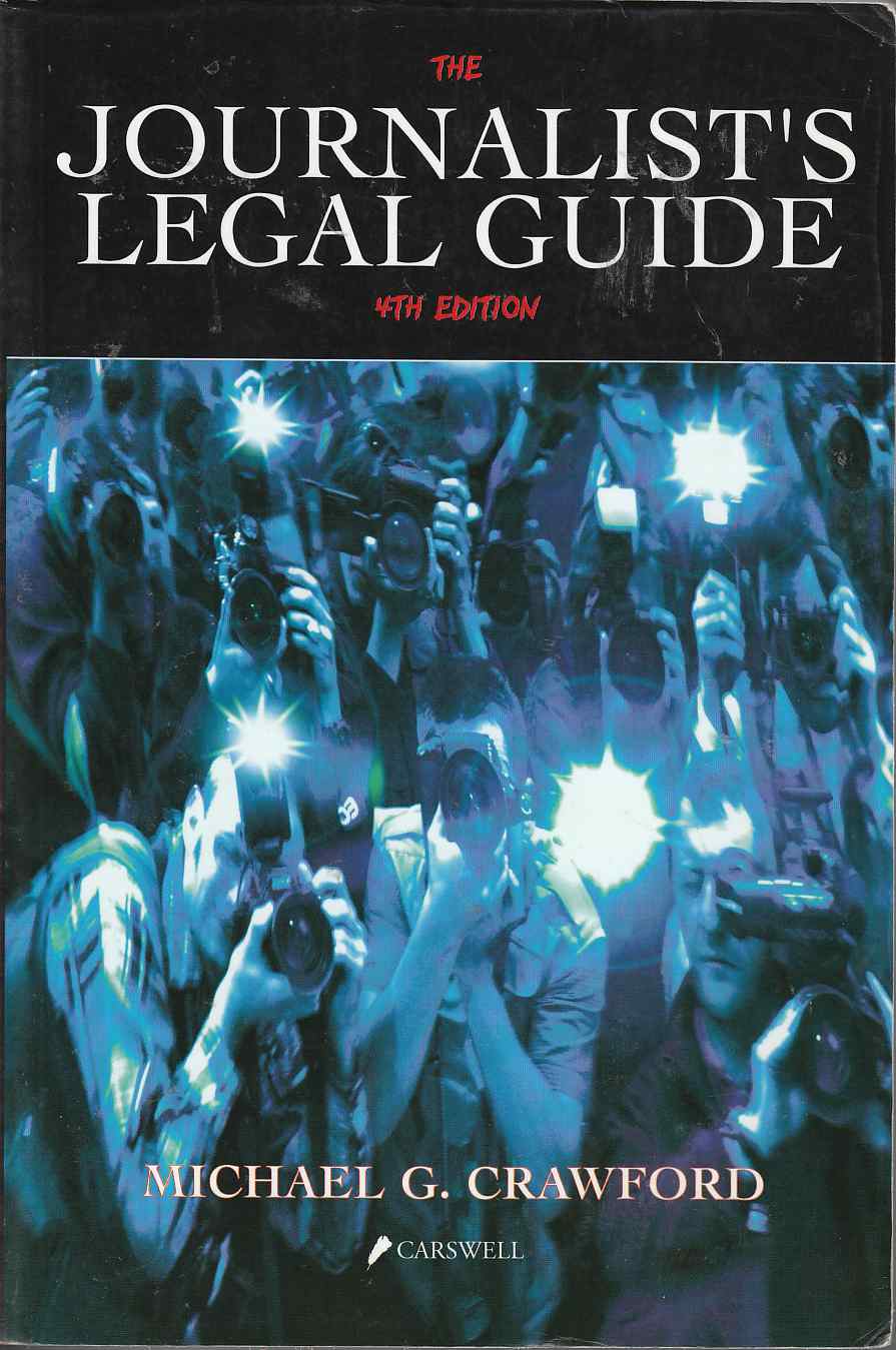 Image for The Journalist's Legal Guide 4th Edition