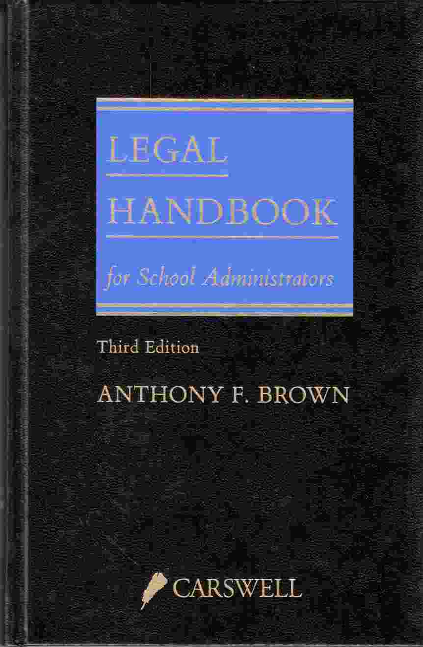 Image for Legal Handbook for School Administrators Third Edition