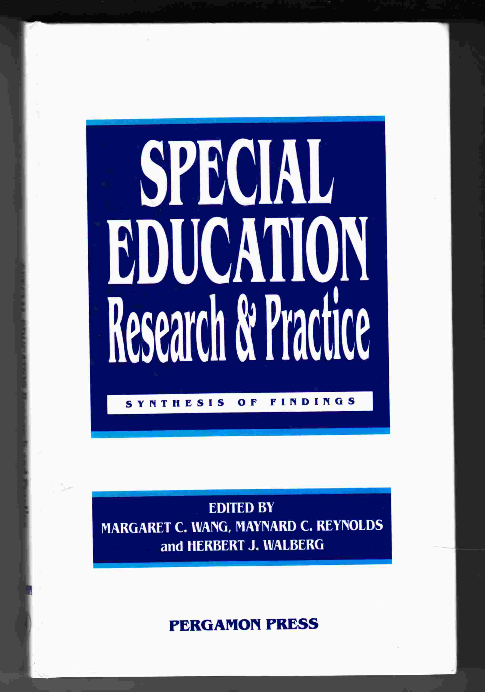 Image for Special Education: Research and Practice: Synthesis of Findings