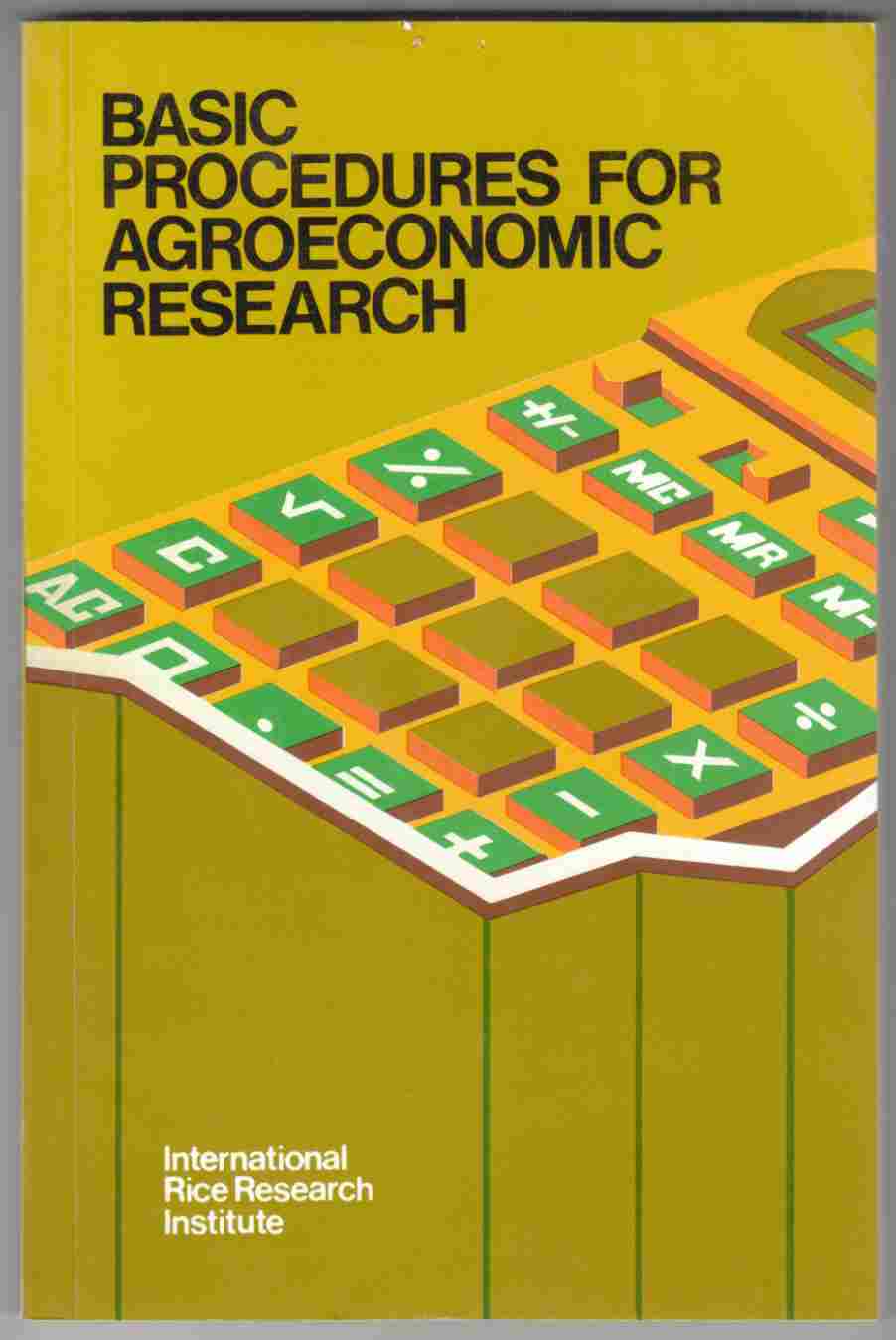 Image for Basic Procedures for Agroeconomic Research