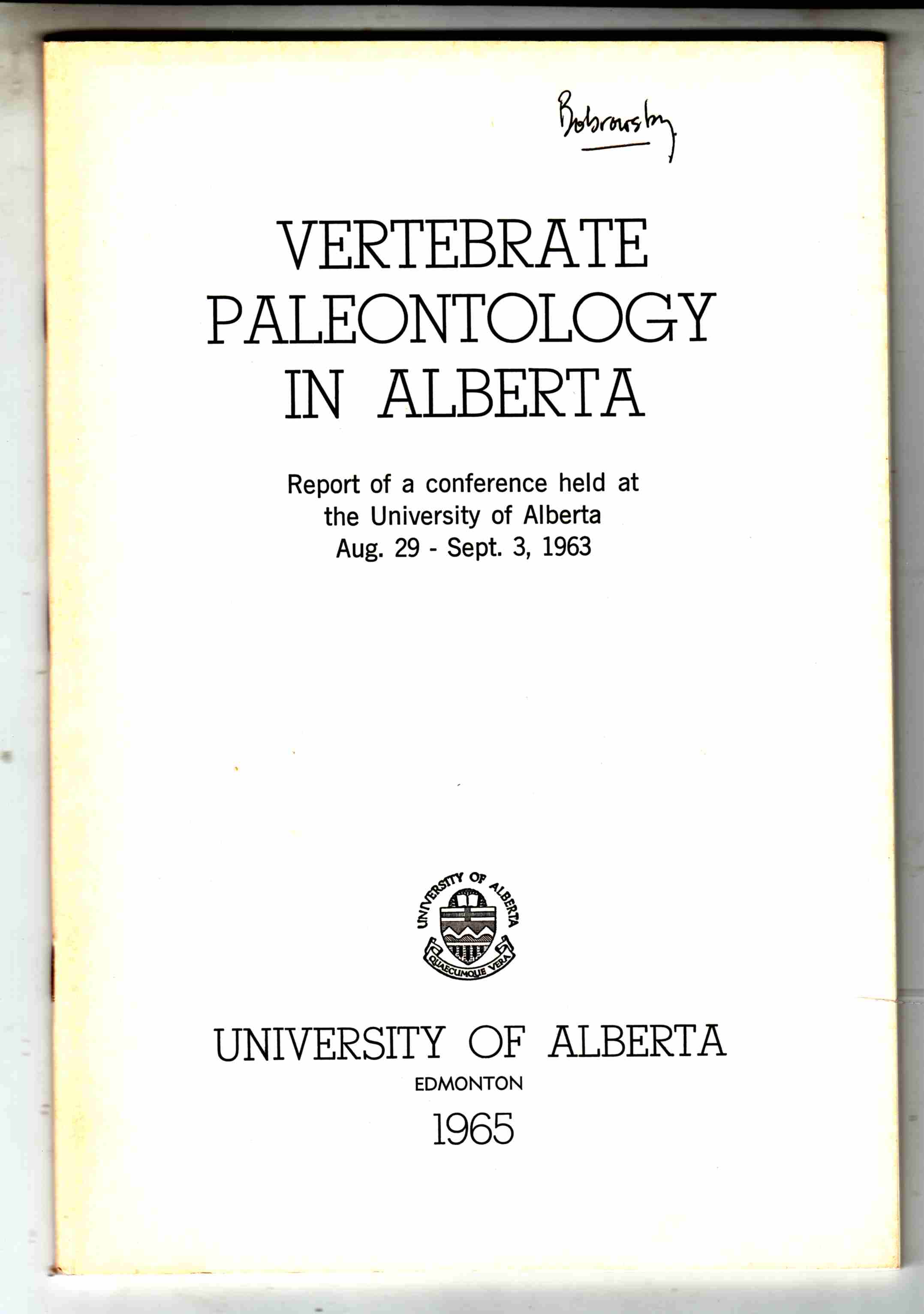 Image for Vertebrate Paleontology in Alberta
